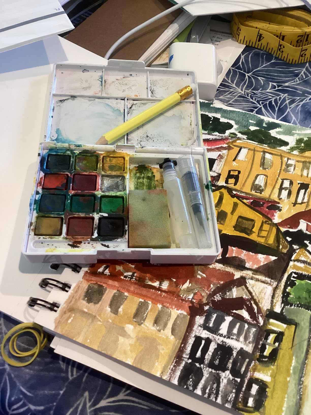 Sakura XCNW-12H XNCW-12H, 12 Assorted Watercolors Field Sketch Set with Brush customer photo 1