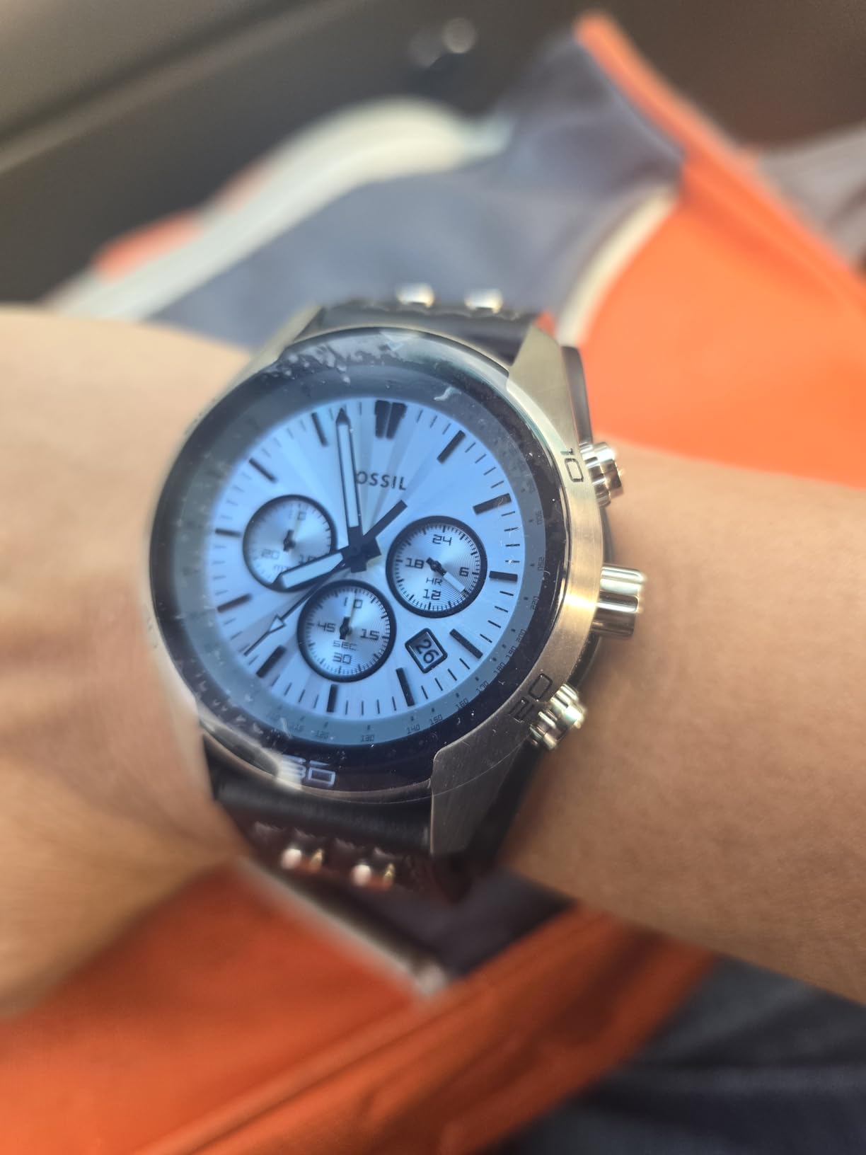 Fossil Coachman Quartz Chronograph Leather Watch for Men customer photo 1