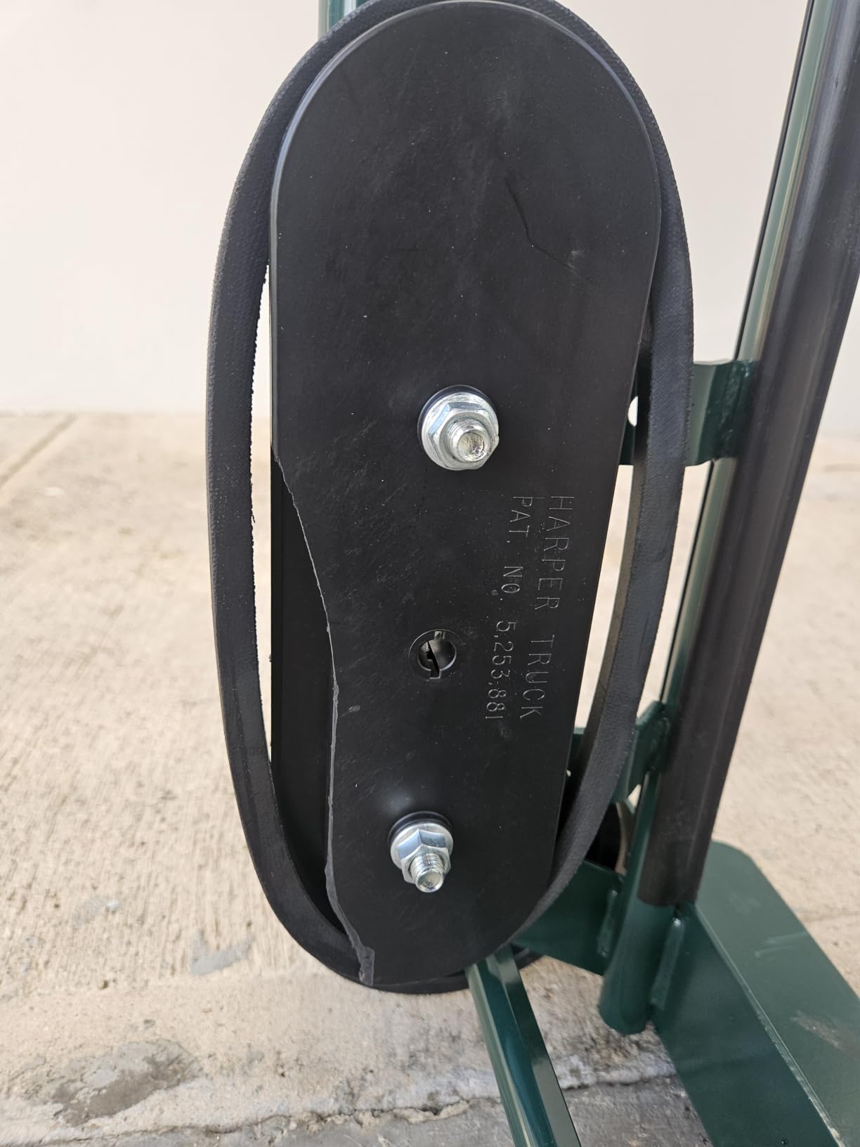 Harper Trucks 6781 Appliance Hand Truck, Dark Green | Appliance dolly with stair glides, securing strap and rubber wheels for delivery, moving, remodeling and HVAC installation customer photo 2