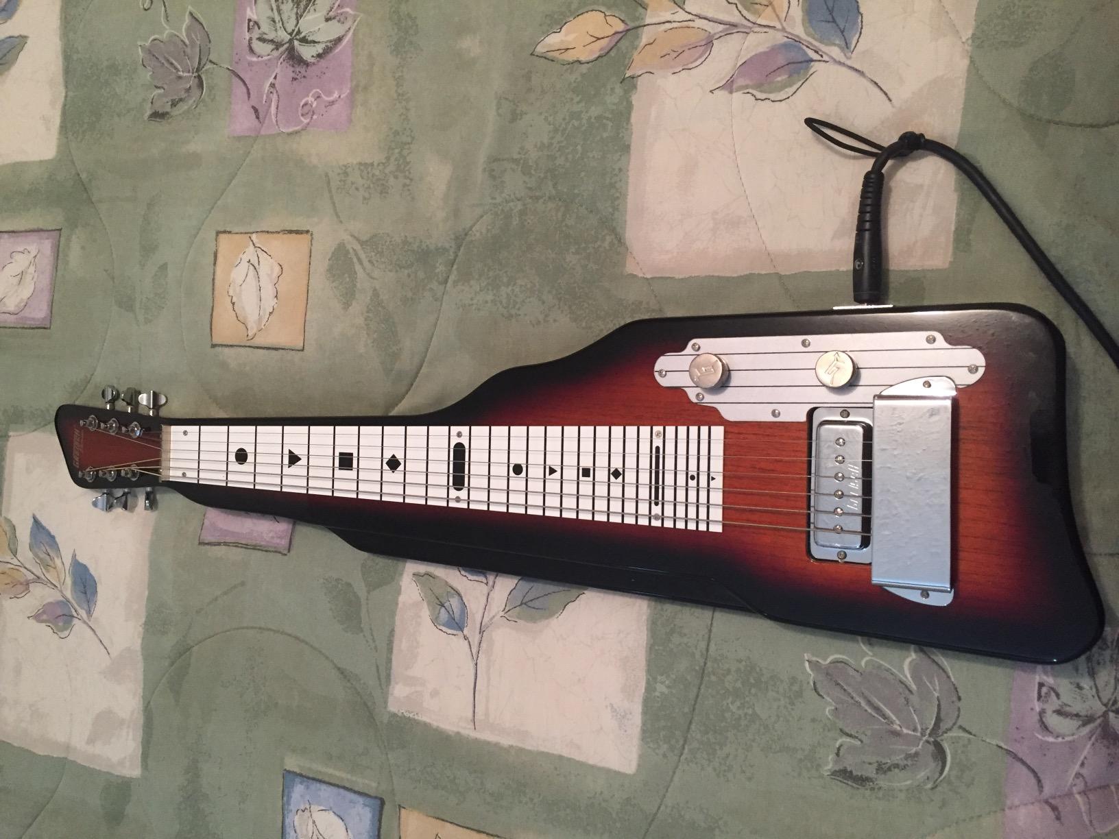 Gretsch G5700 Electromatic Lap Steel with White Plastic Fretboard - Tobacco customer photo 1