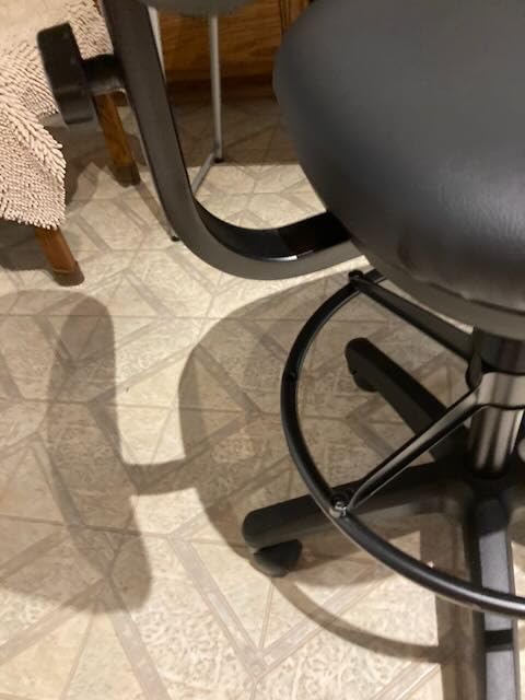 Office Star DC Series Adjustable Drafting Chair with Foot Ring and Sculptured Foam Seat, Black Vinyl customer photo 2