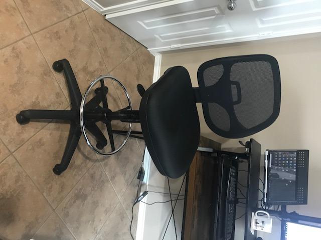 Office Star DC Series Deluxe Breathable Mesh Back Ergonomic Drafting Chair with Lumbar Support and Adjustable Footring, Black Fabric customer photo 1