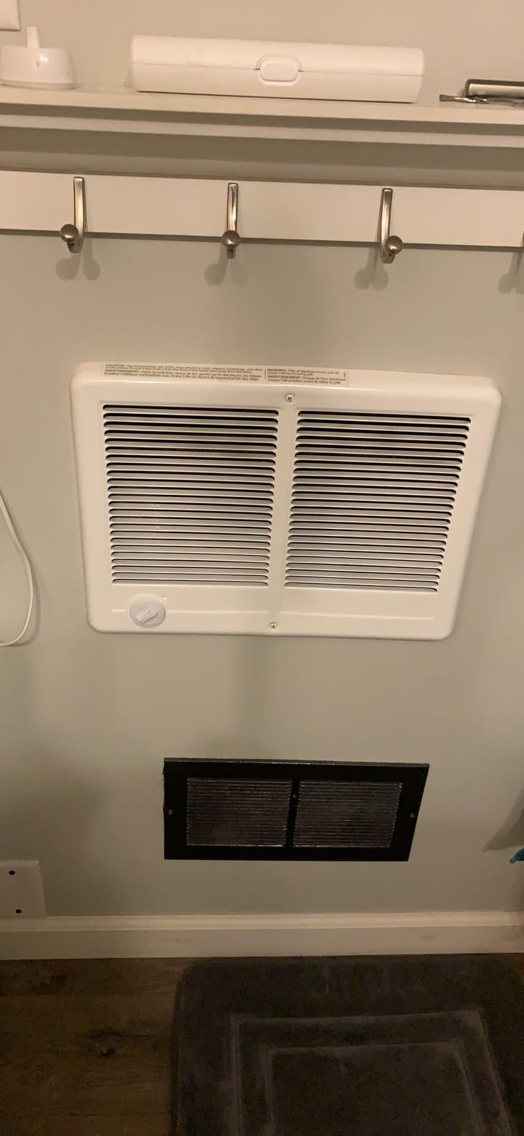 Cadet Com-Pak Twin Electric Wall Heater 4000W 240V Thermostat, Large Room customer photo 1