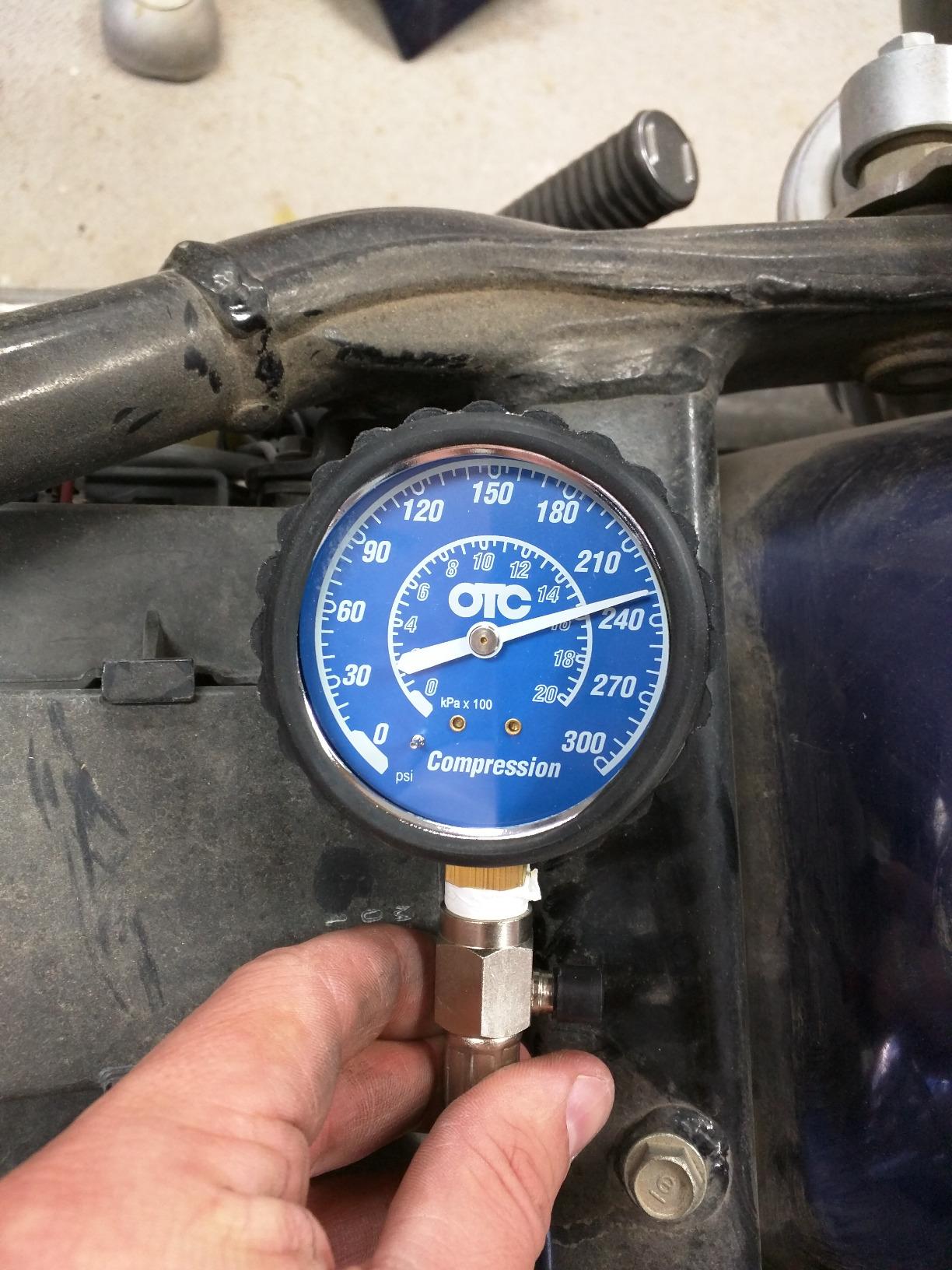OTC 5605 Deluxe Compression Tester Kit for Gasoline Engines | Easy to Read 2-1/2