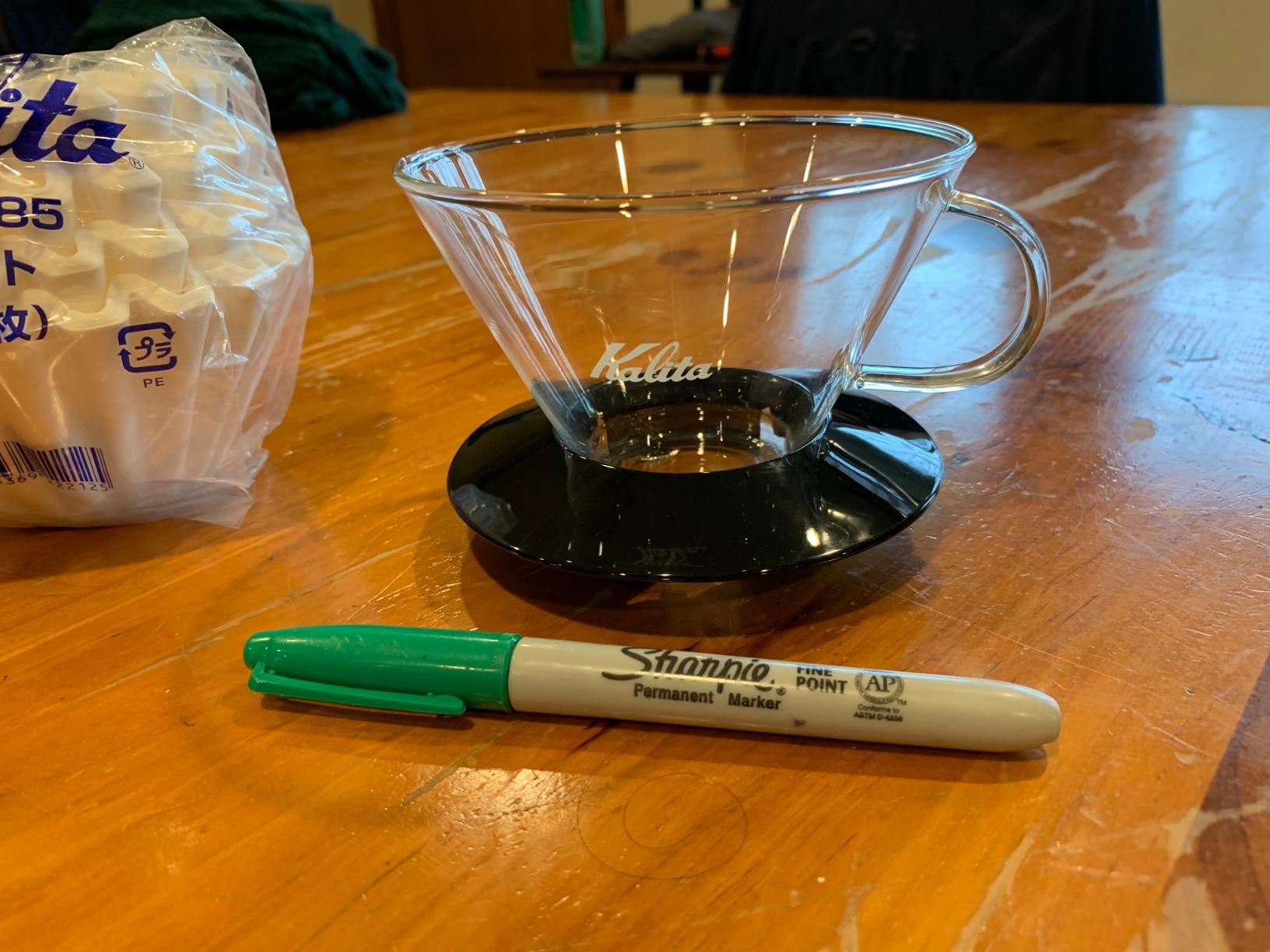 Kalita Wave Pour Over Coffee Dripper, Size 185, Heat-Resistant Glass customer photo 1