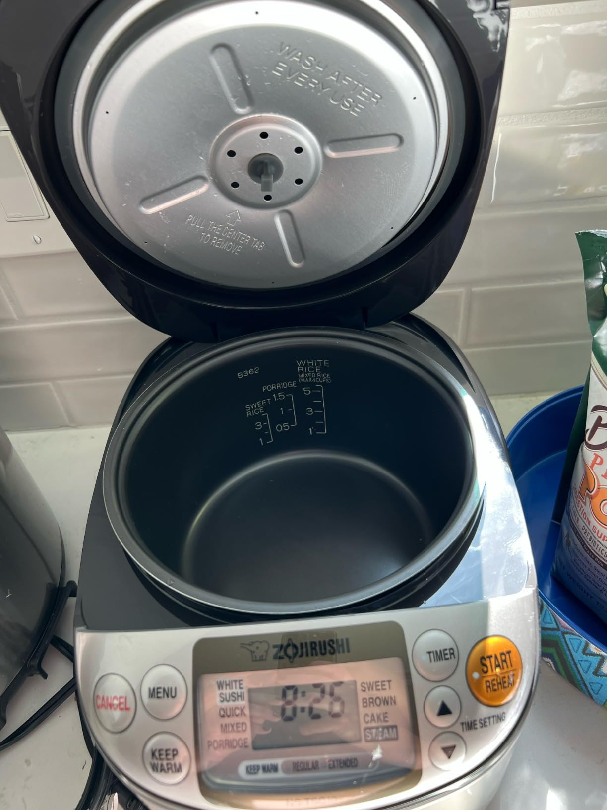 Zojirushi NS-TSC10 5.5 Cup Micom Rice Cooker and Warmer, 1.0L | LCD controls, delay timer customer photo 2