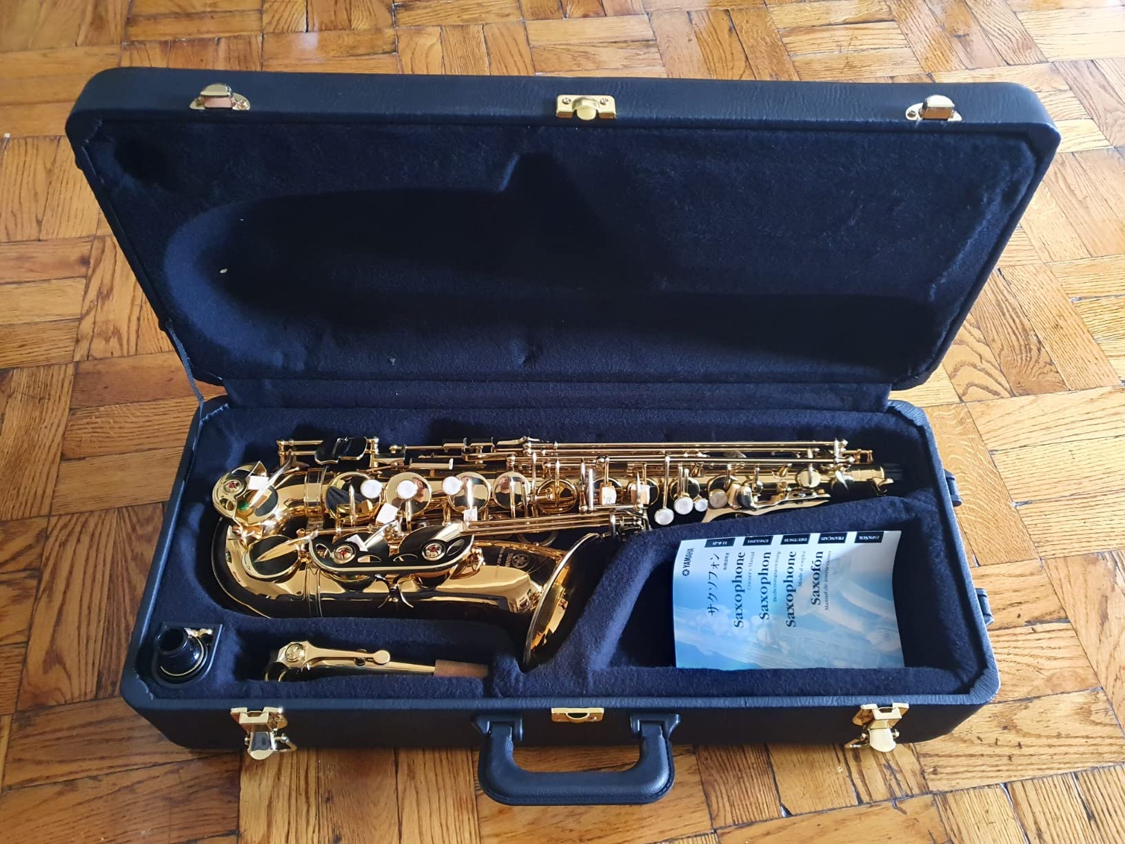 Yamaha YAS-480 Intermediate Eb Alto Saxophone, Gold Finish customer photo 1