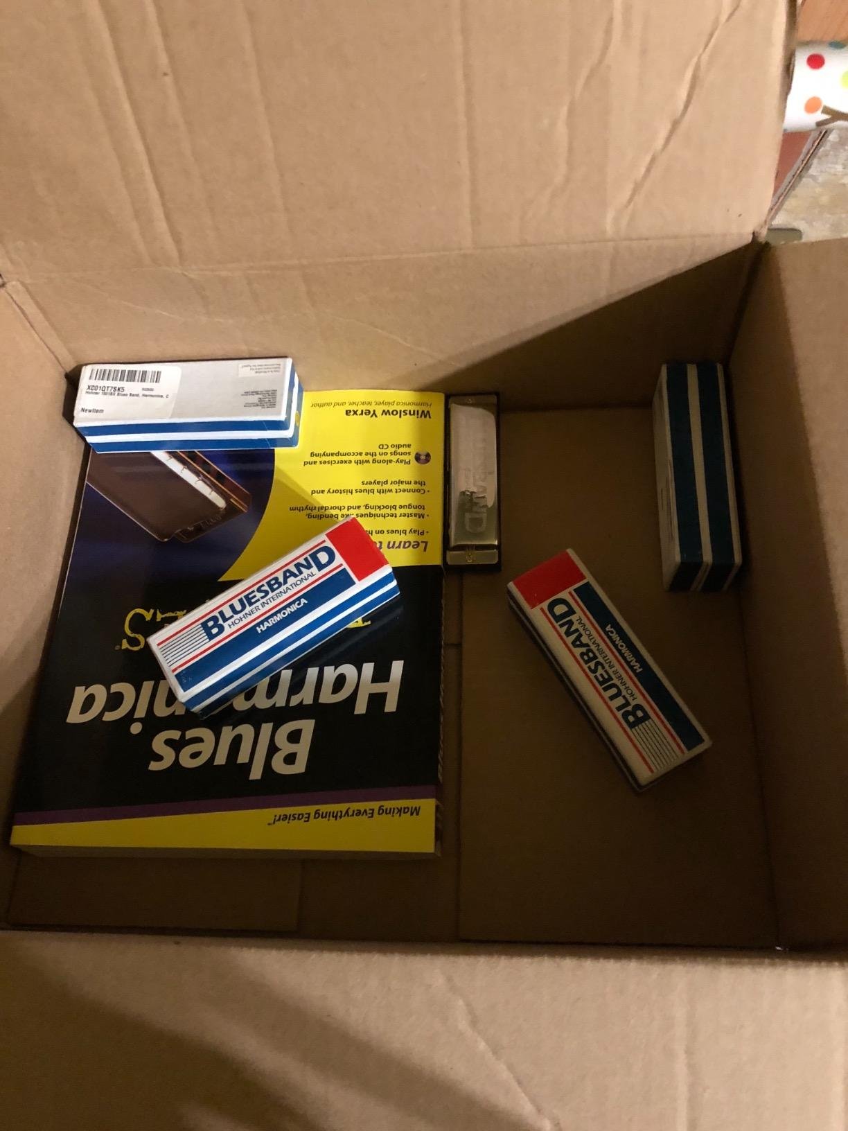 Hohner Blues Band Harmonica, Key of C, Chrome (1501BX) customer photo 1