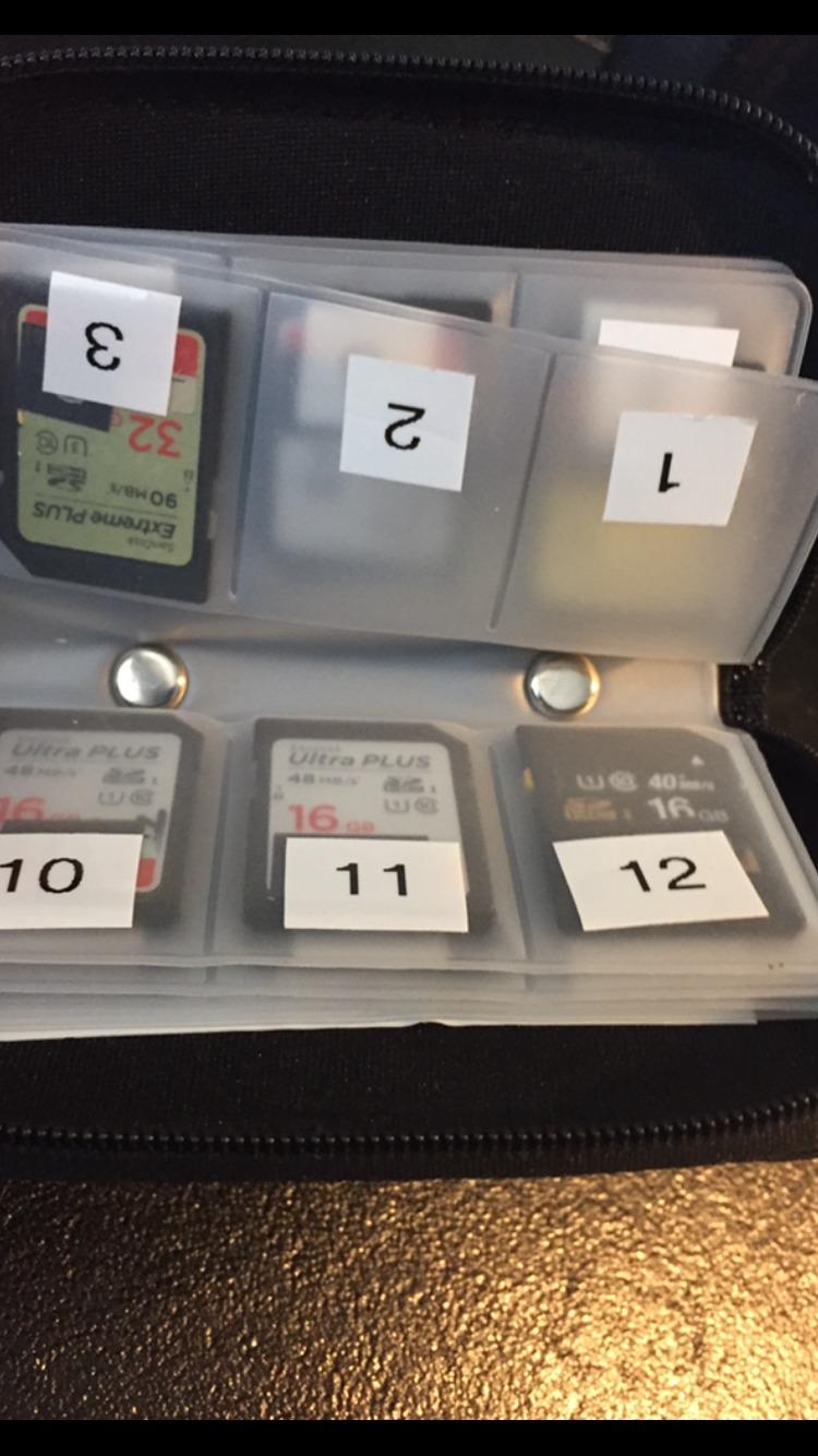 Eco-Fused Memory Card Case, 22-Slot Organizer for SD, microSD and CF - Zippered SD card holder customer photo 1