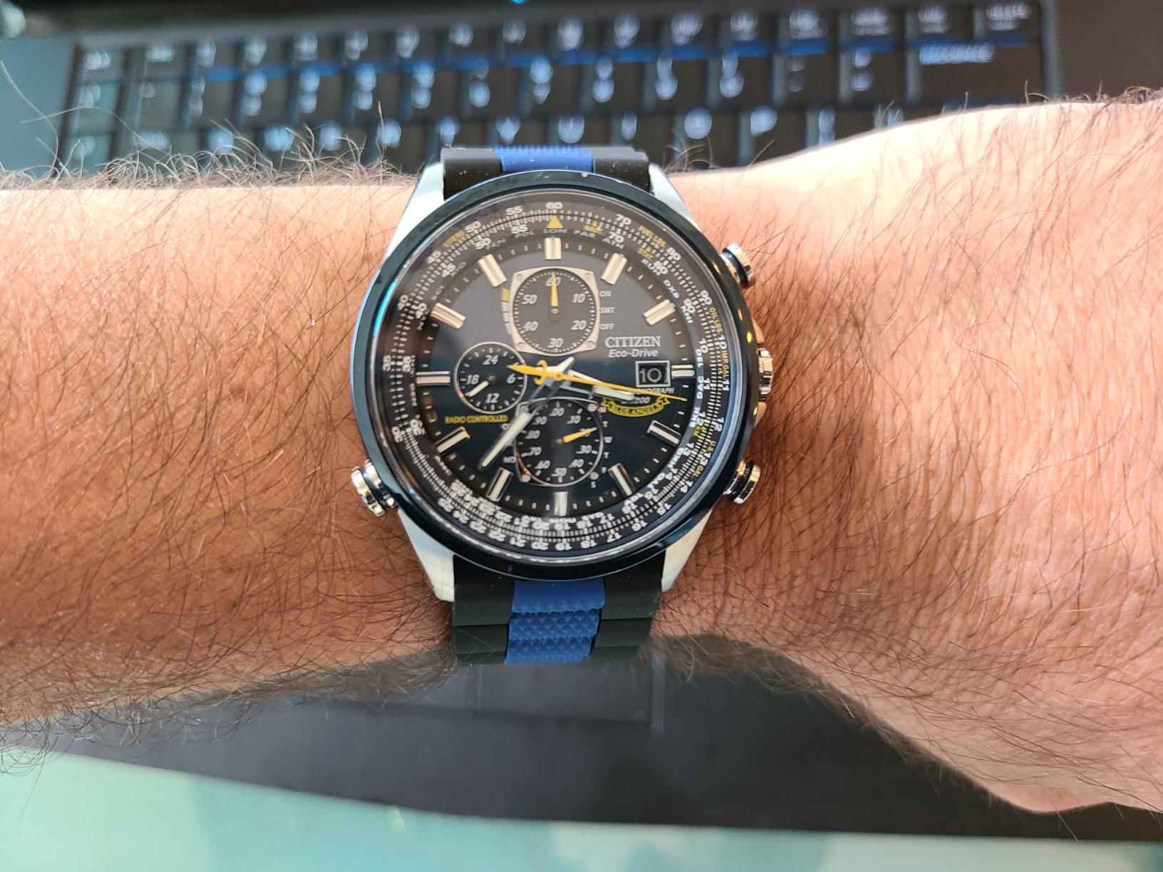 Citizen Men's Eco-Drive Sport Luxury World Chronograph Atomic Time Keeping Watch customer photo 2