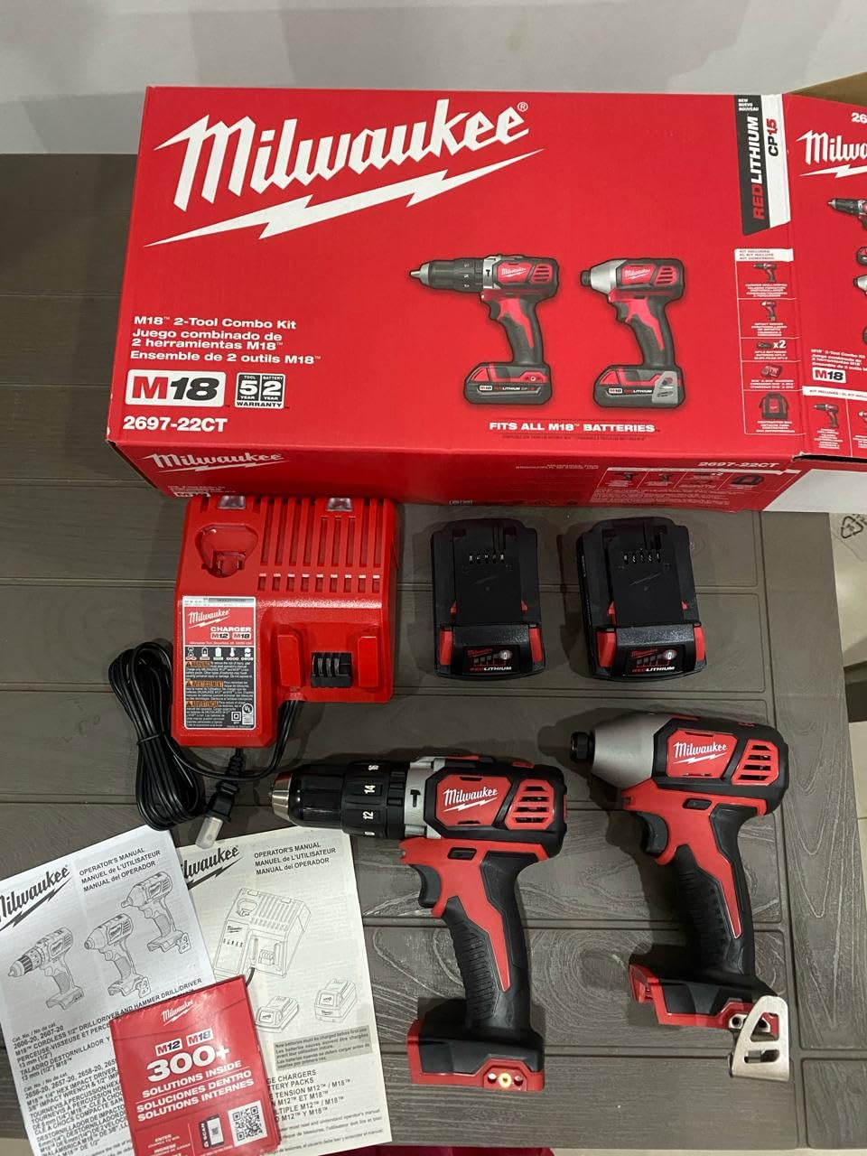 2697-22CT M18 18-Volt Lithium-Ion Cordless Hammer Drill/Impact Driver Combo Kit customer photo 1