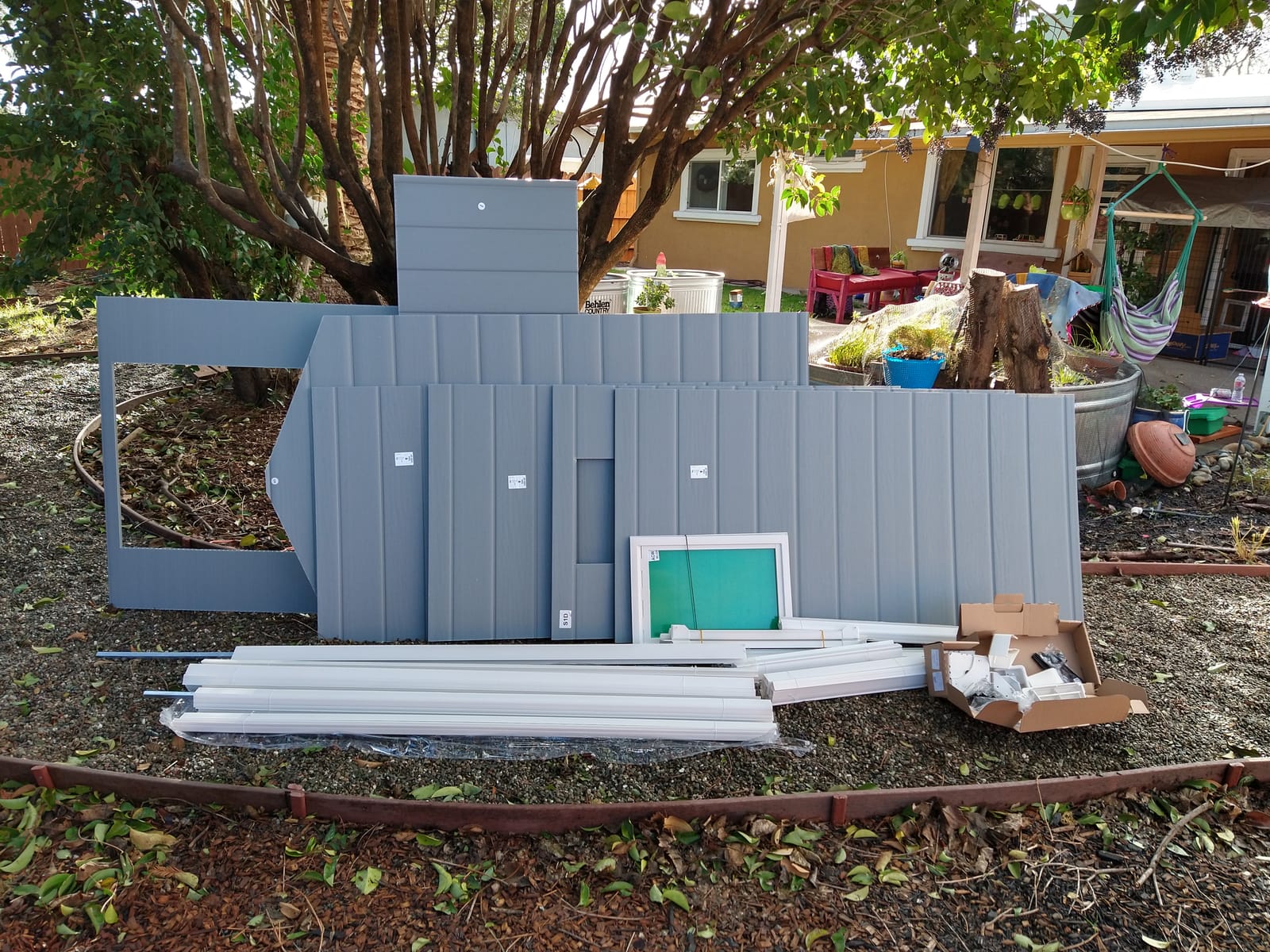 Keter Manor 4x6 Resin Outdoor Storage Shed Kit-Perfect to Store Patio Furniture, Garden Tools Bike Accessories, Beach Chairs and Lawn Mower, Grey & White customer photo 1