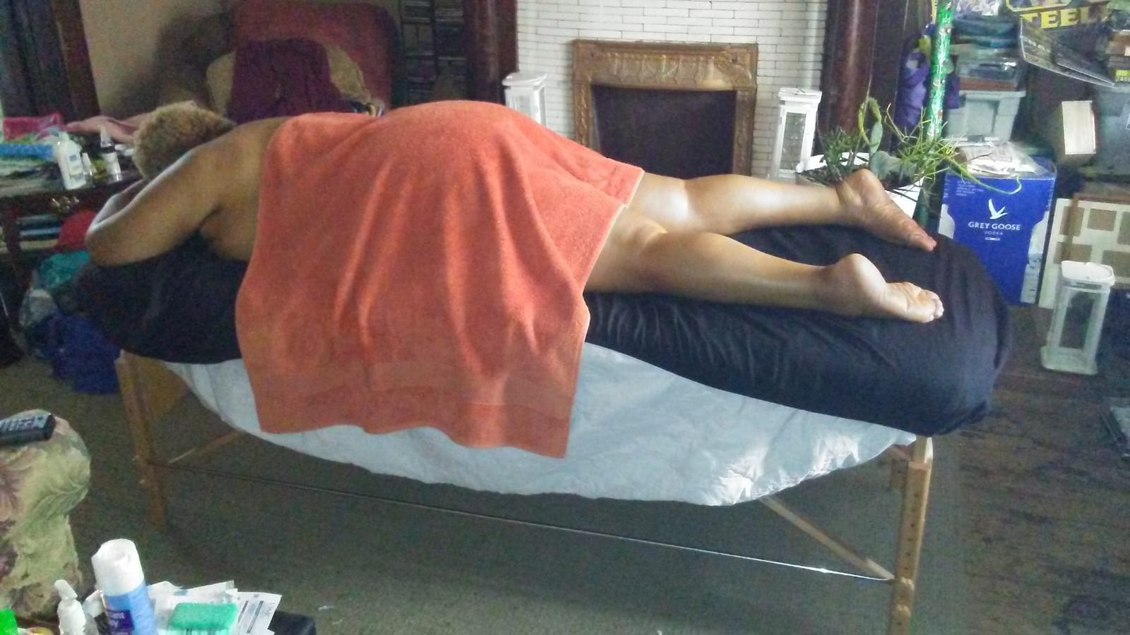 Sierra Comfort Basic Portable Massage Table, Black customer photo 1