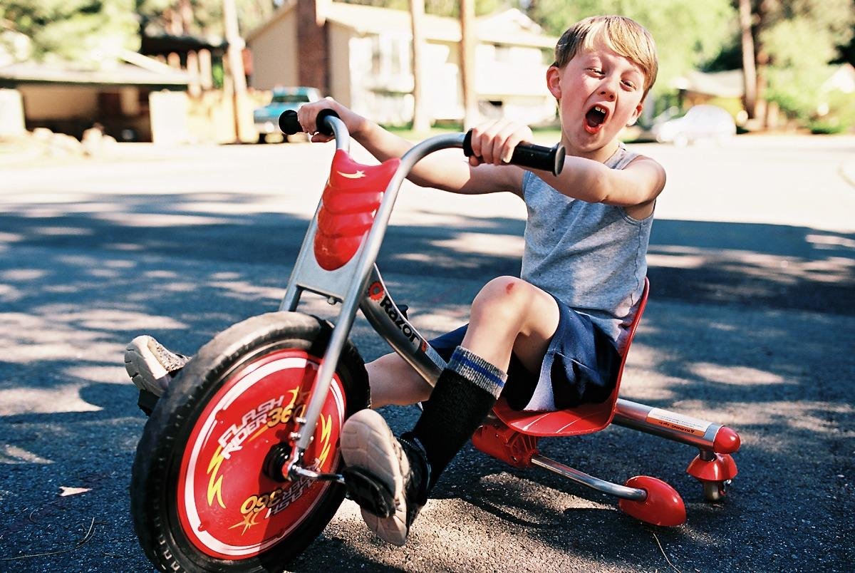 Riprider FlashRider 360 Drift Trike | Pedal Drifting Tricycle (Red) | Sparking Brake Lever; 360 Spins, Leg-Powered | Iconic Wheeled Ride-On For Kids Age 6+ customer photo 1