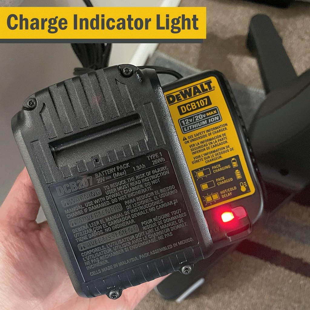 DEWALT 20V Max Cordless Drill Driver Set, 2 Speed, High Performance Motor, Includes 2 XR 1.3Ah Li-Ion Batteries, Charger and Contractor Bag (DCD771C2) customer photo 2