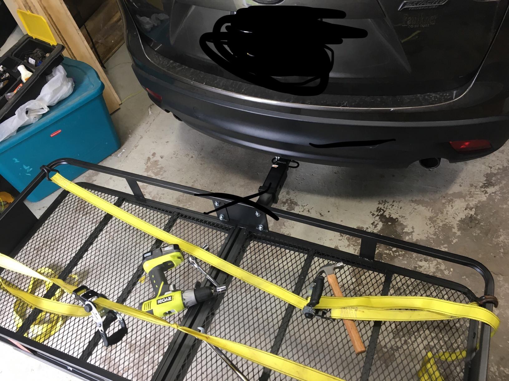 CURT 18152 Cargo Basket Hitch Trailer Hitch Cargo Carrier, 500 lbs. Capacity, 60-Inch x 24-Inch x 6-Inch, Fits 2-Inch Receiver customer photo 2