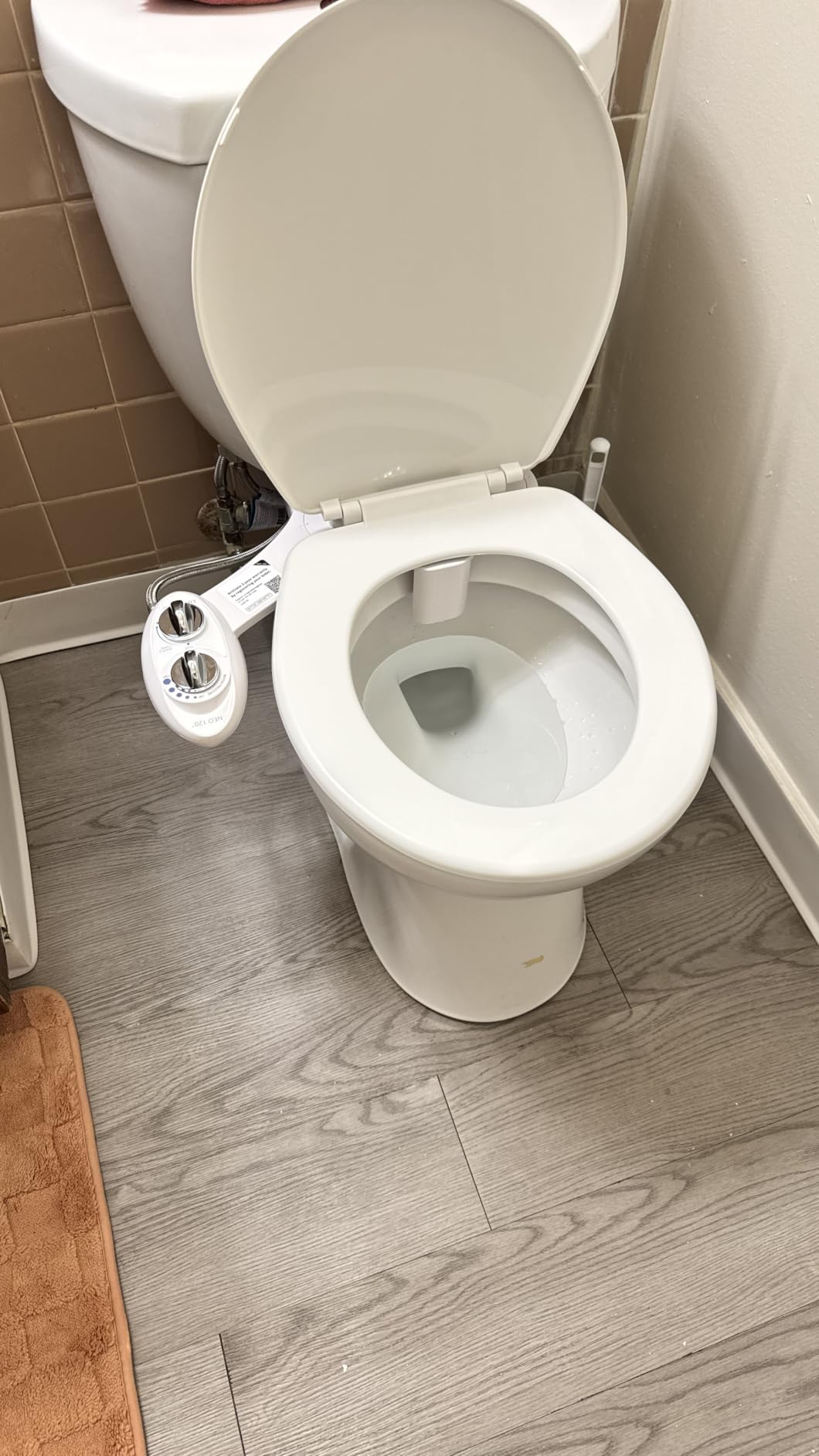 LUXE Bidet NEO 120 - Bidet Attachment for Toilet Seat, White | Non-Electric, Single Nozzle, Self-Cleaning, Adjustable Water Pressure, Rear Wash customer photo 2