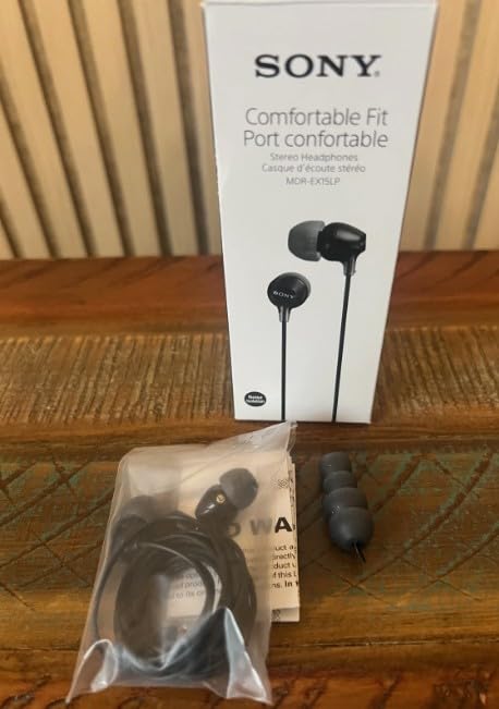 Sony MDREX15AP In-Ear Earbud Headphones with Mic, Black (MDREX15AP/B) customer photo 1