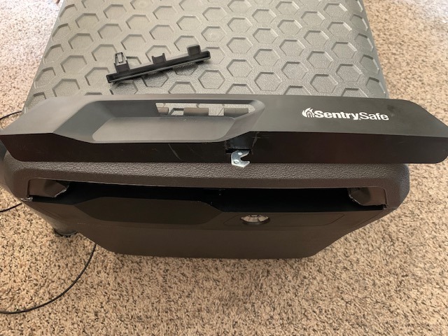 SentrySafe Fireproof and Waterproof Lock Box with Key Lock, File Safe with Carrying Handles for Documents, 0.66 Cubic Feet, 14.1 x 16.6 x 13.8 Inches, FHW40100 customer photo 1