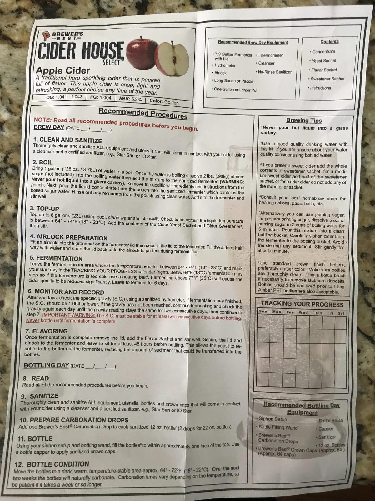 Brewer's Best Cider House Select - Apple Cider Making Kit - (6 Gallon) customer photo 1