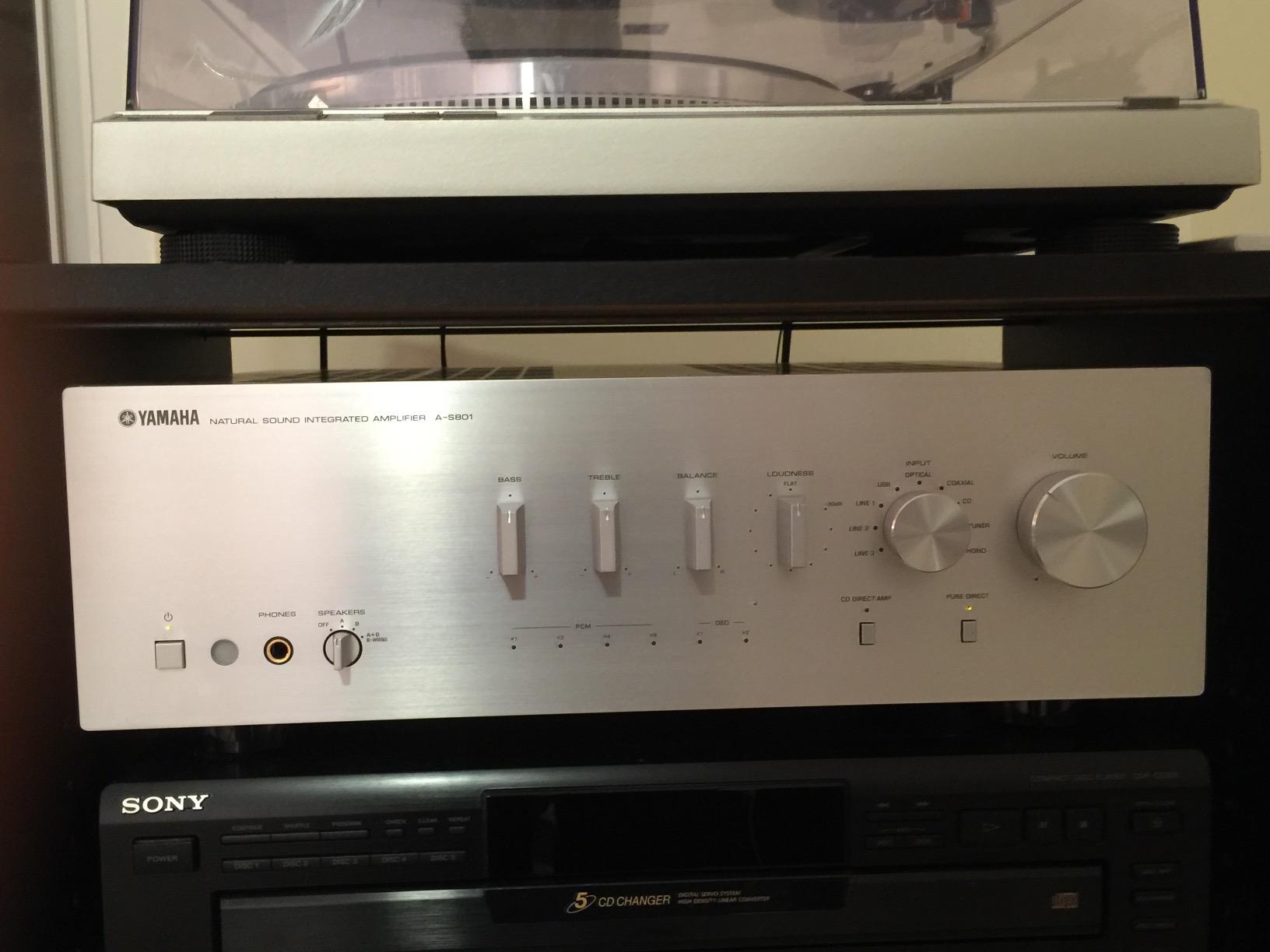YAMAHA A-S501BL Natural Sound Integrated Stereo Amplifier (Black) customer photo 2