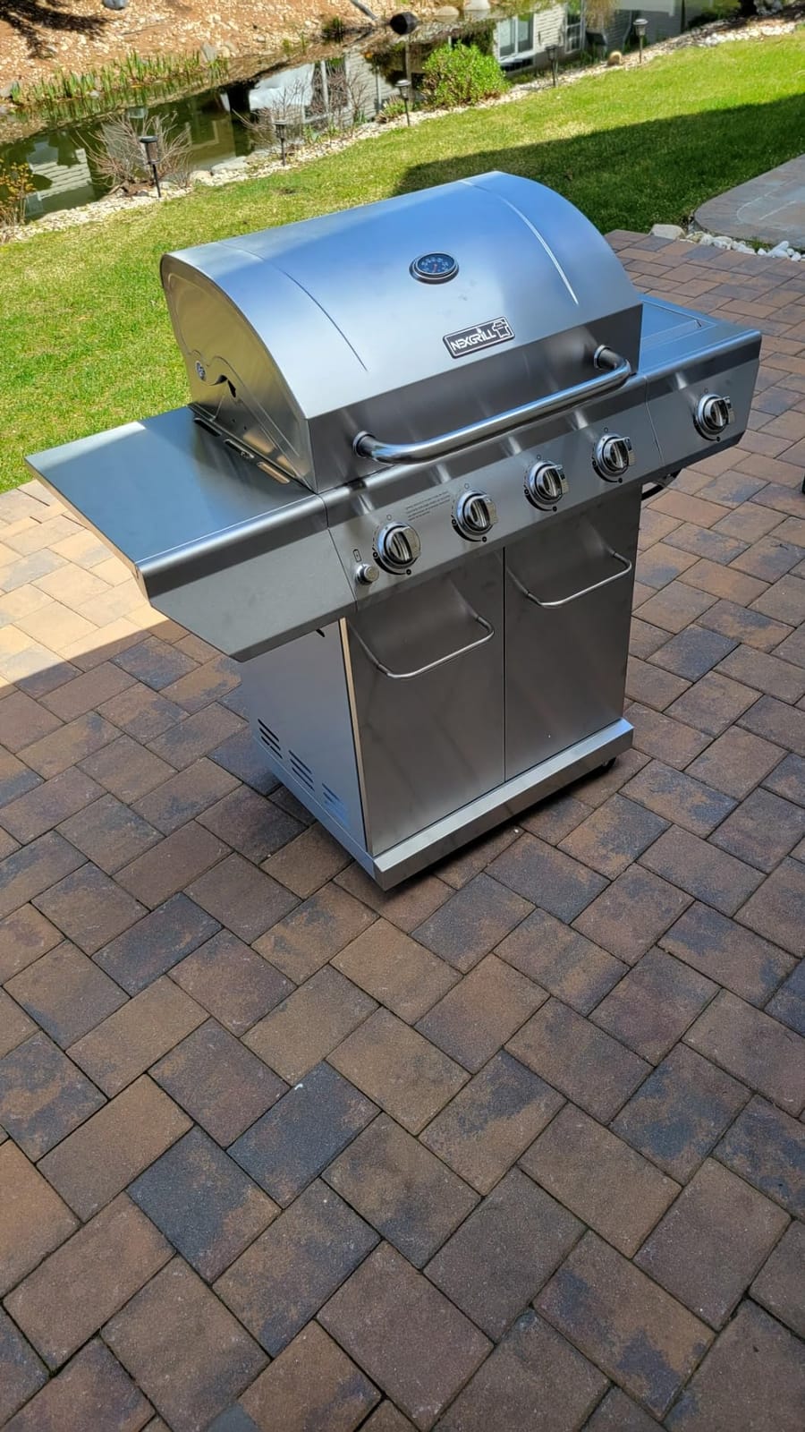 Nexgrill Propane 4 Burner Gas Grill, Stainless Steel Body with Side Burner | Offers 60000 BTUs, Built-In Thermometer, Electronic Ignition, 626 Sq In Cooking Space, Double-door Cabinet, Perfect for BBQ customer photo 2