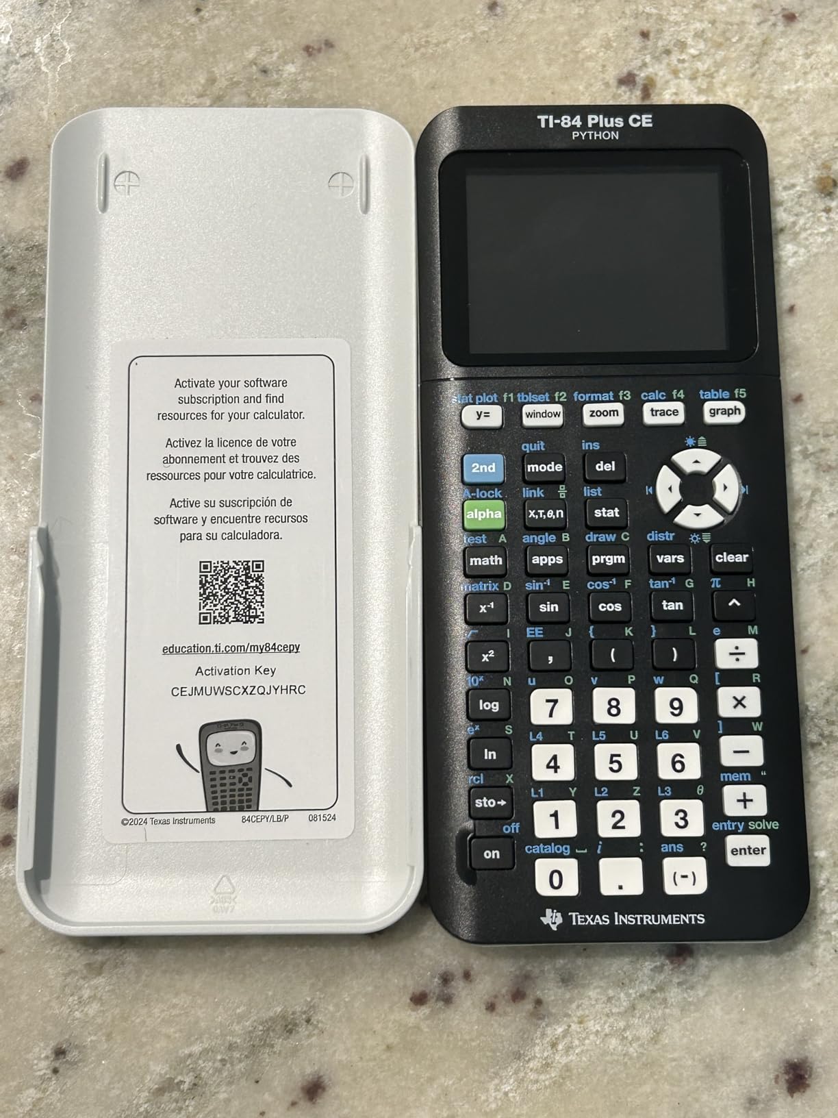 Texas Instruments TI-84 Plus CE Color Graphing Calculator, Black | Computer version included, USB charging, Full color, Faster than TI-84 Plus customer photo 1