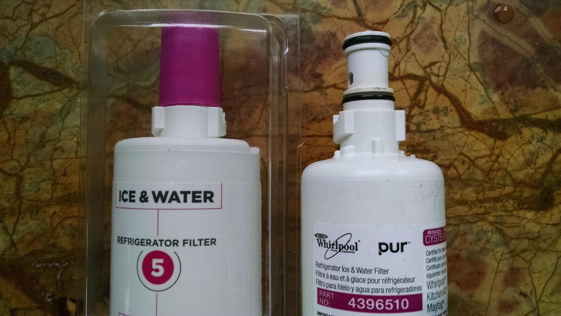 everydrop by Whirlpool Ice & Water Refrigerator Filter 5, Pink, EDR5RXD1 | NSF 42, 53 & 401 Certified, Reduces 28 Contaminants Including 99% Microplastics, Genuine Filter, Replace Every 6 Months customer photo 1