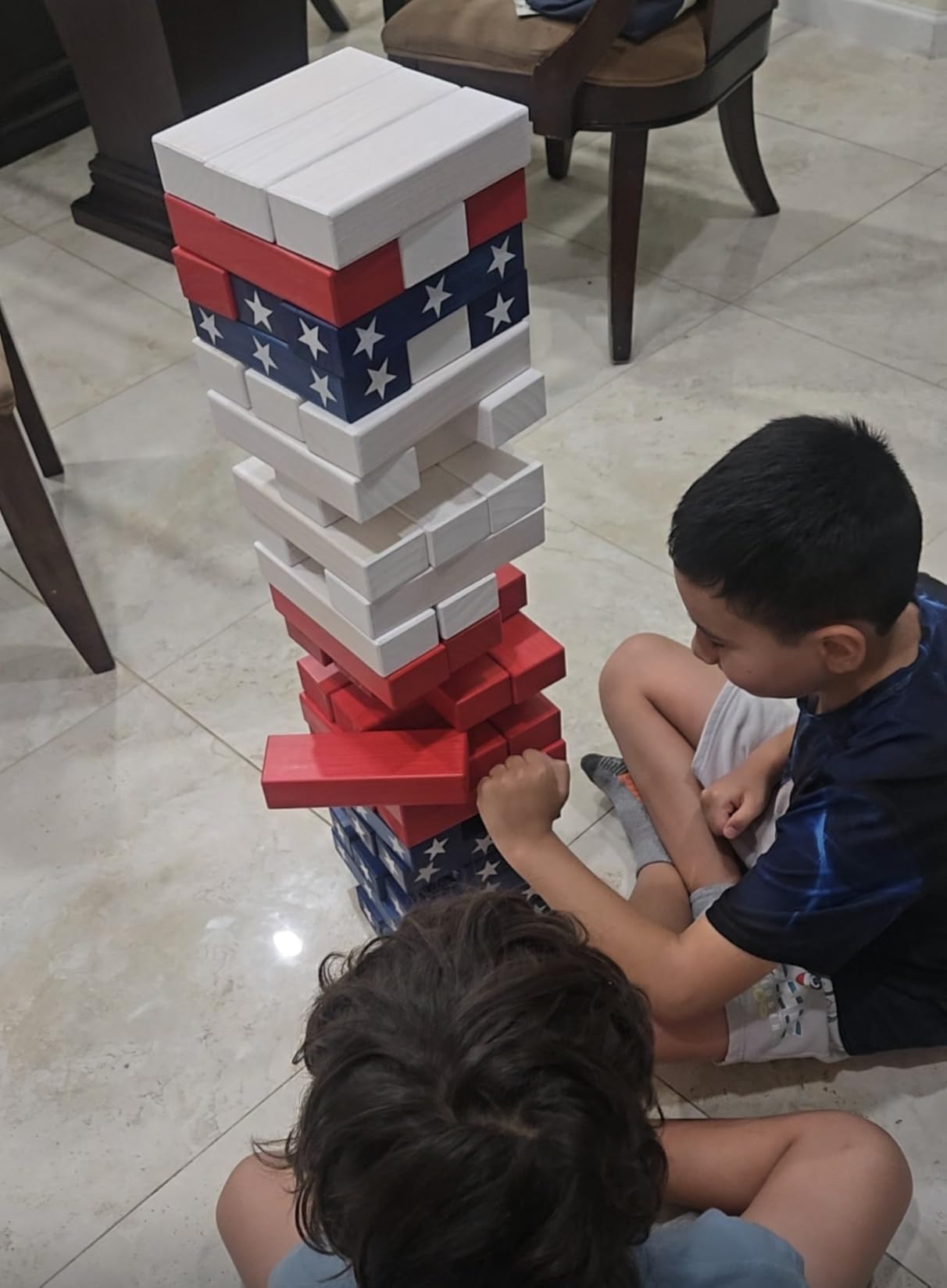 GoSports Giant Wooden Stacking Game - Stacks Up to 5 ft - Toppling Tower with Carry Bag customer photo 2