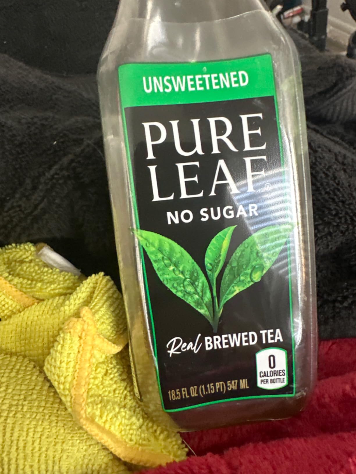 Pure Leaf Iced Tea, Unsweetened Real Brewed Tea, Zero Sugar & Zero Calories, 18.5 Fl Oz (Pack of 12) customer photo 2
