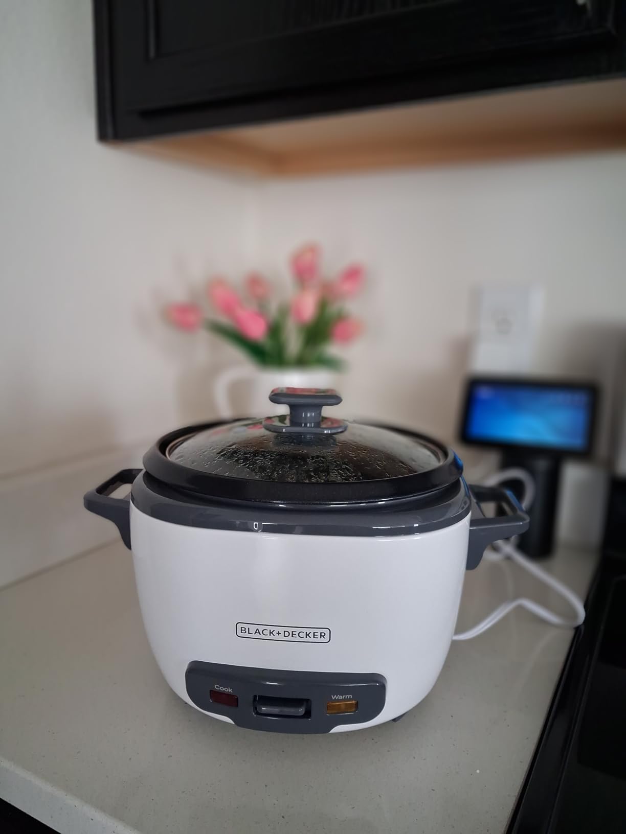 BLACK+DECKER 16-Cup Rice Cooker, RC516, 8-Cup Uncooked Rice, Steaming Basket, Removable Non-Stick Bowl, One Touch customer photo 1