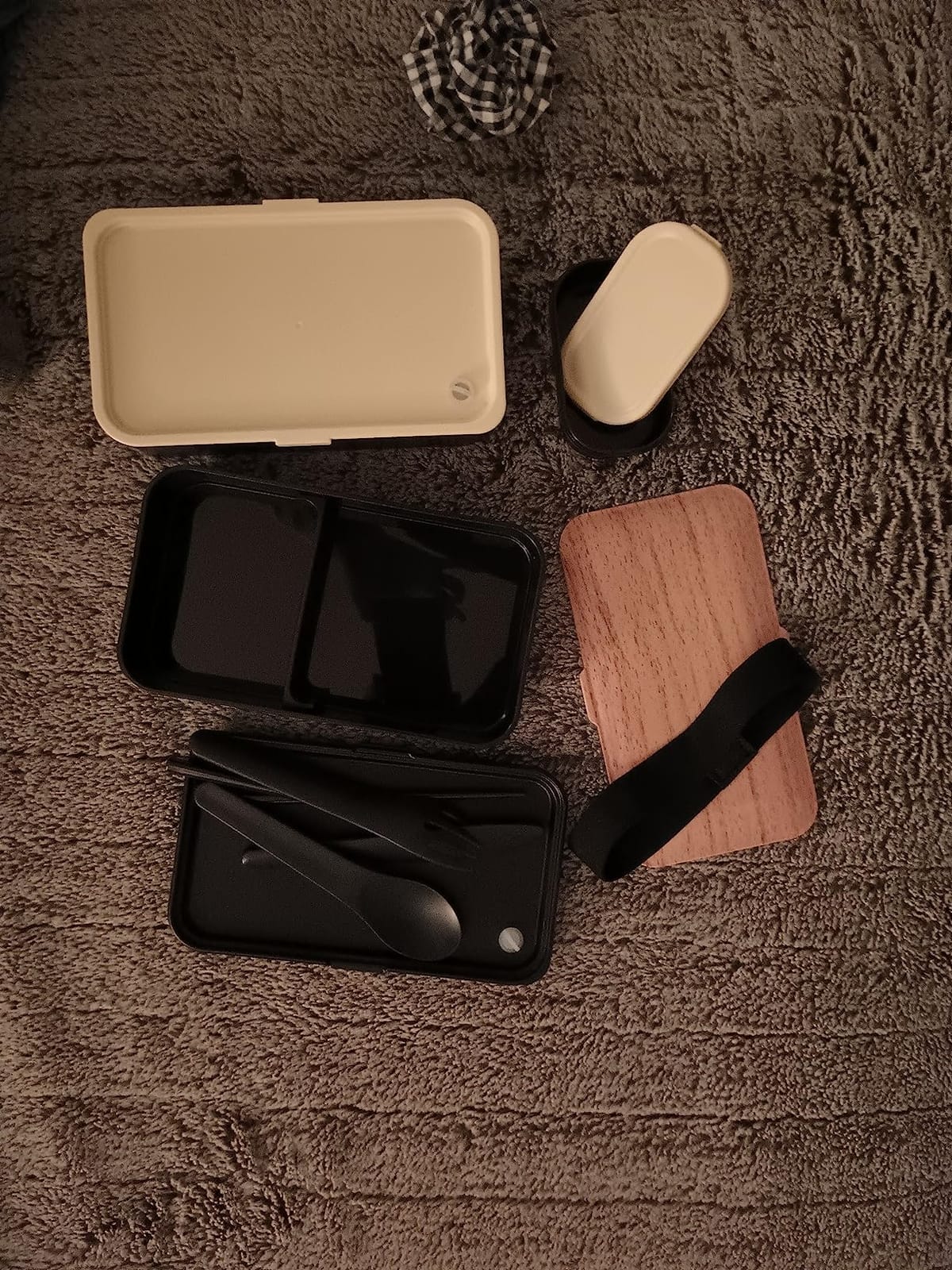 Bentoheaven Bento Box Adult, Stackable Lunch Box, 40 oz, Symph Onyx | BPA-free, leakproof and microwave-safe with 2 compartments, utensils, chopsticks, divider and sauce cup for men and women. customer photo 2