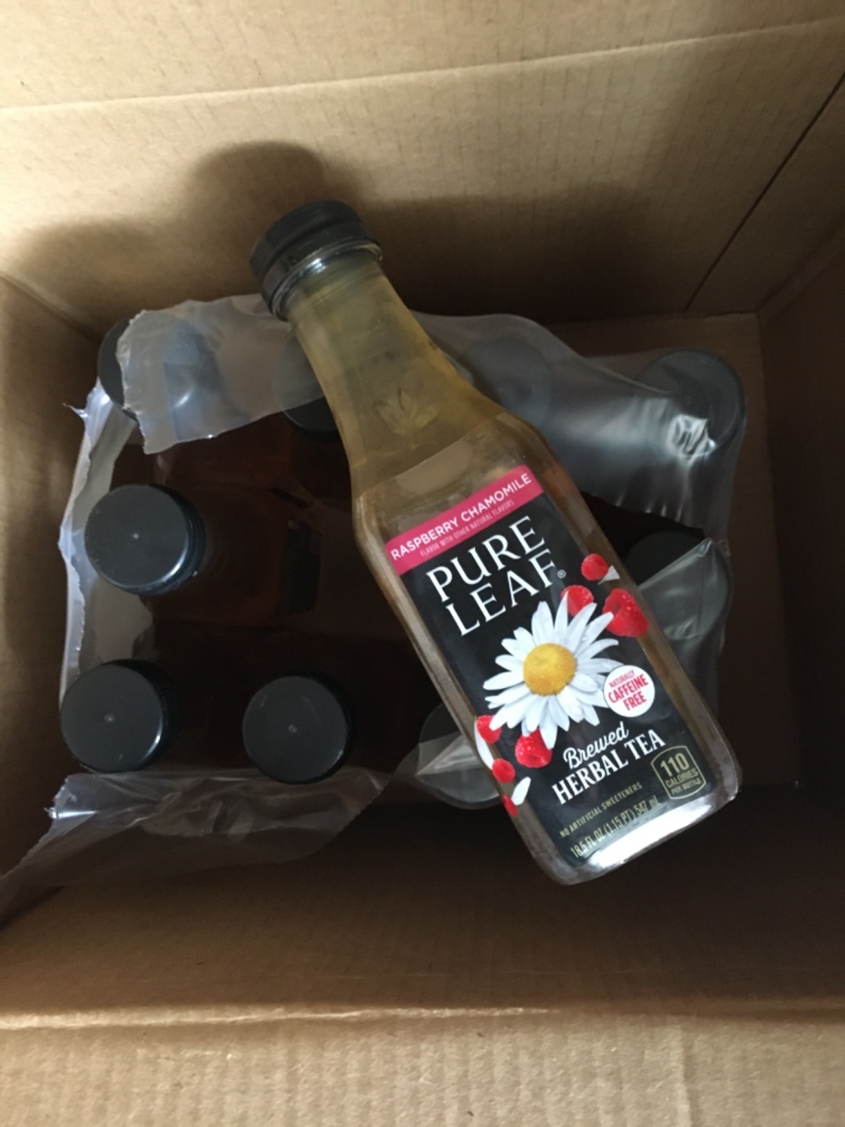 Pure Leaf Iced Tea, Raspberry, Real Brewed Tea, 18.5 Fl Oz Bottles (Pack of 12) customer photo 1