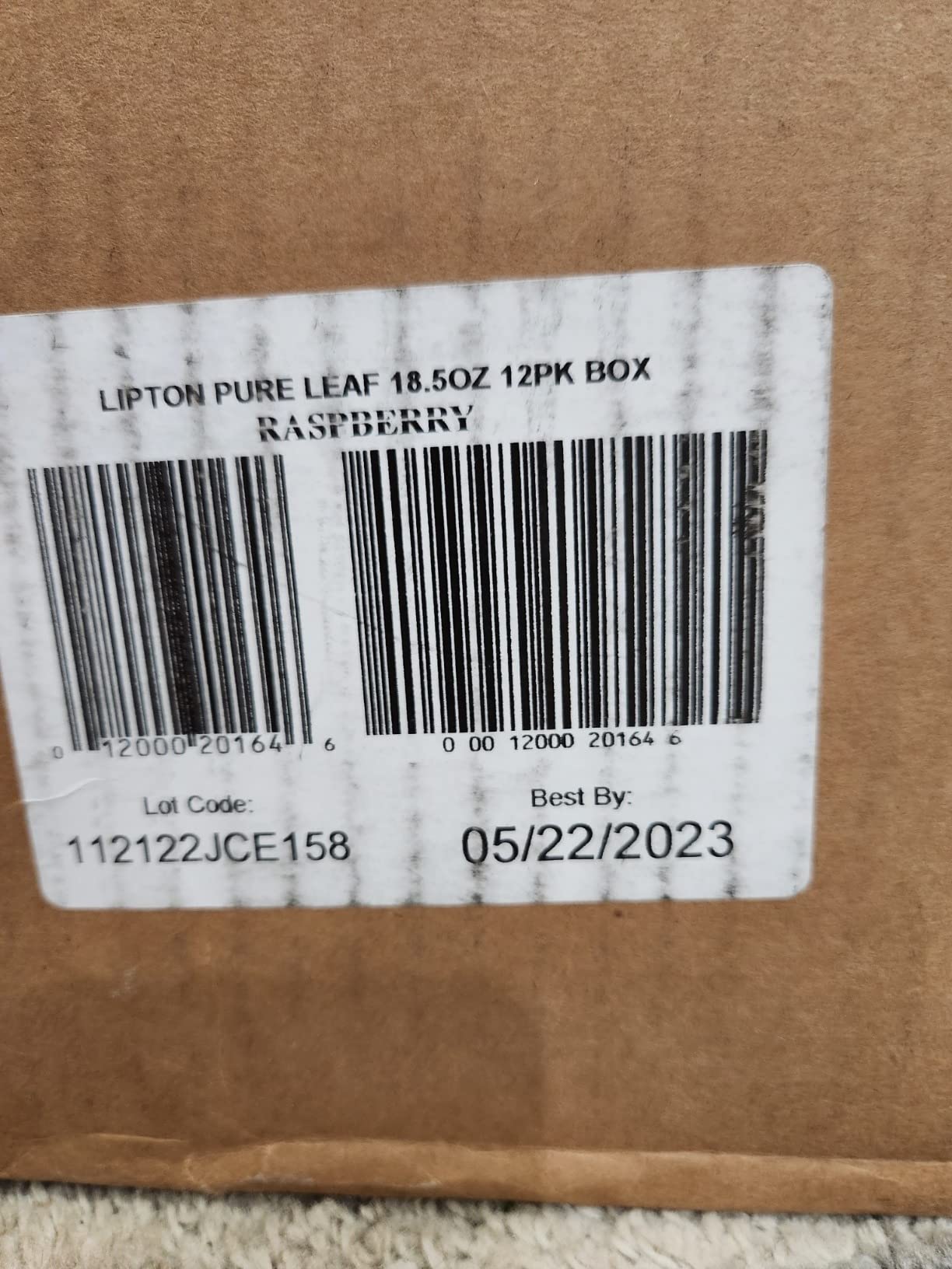 Pure Leaf Iced Tea, Raspberry, Real Brewed Tea, 18.5 Fl Oz Bottles (Pack of 12) customer photo 2