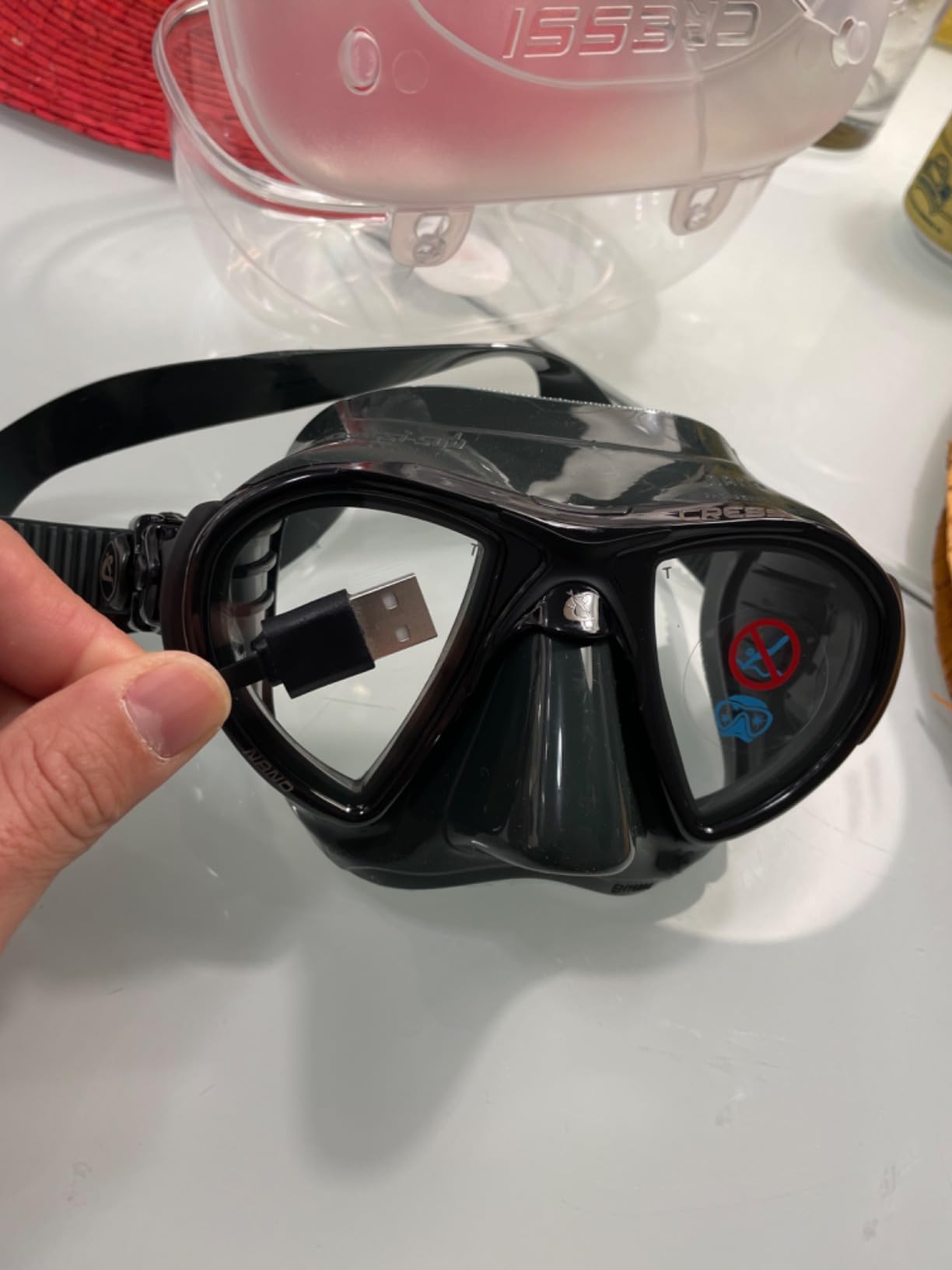 Cressi Low Volume Adult Mask for Scuba, Freediving, Spearfishing - Nano Made in Italy customer photo 1