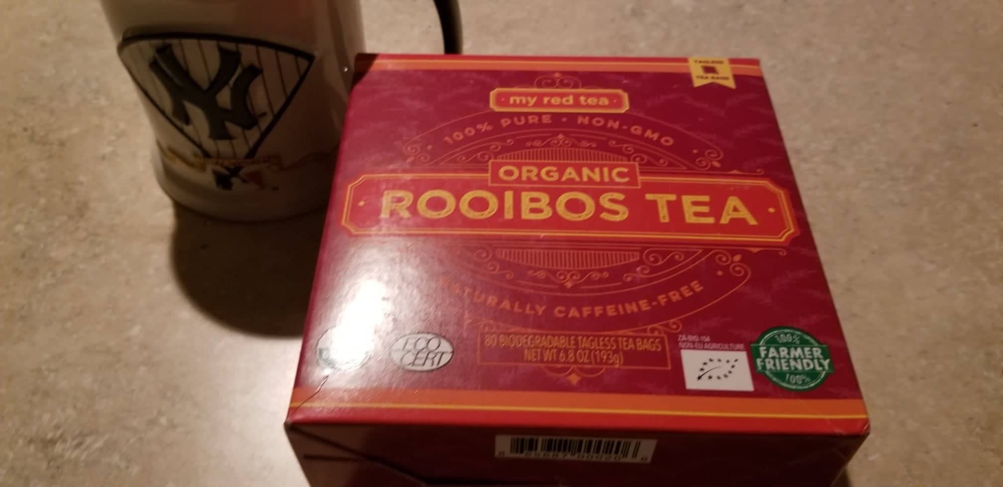 My Red Tea Organic Rooibos Tea Bags - 80 Count - South African Red Bush Tea - USDA Organic, Caffeine Free, Single Origin & Sustainably Farmed - 200g customer photo 1