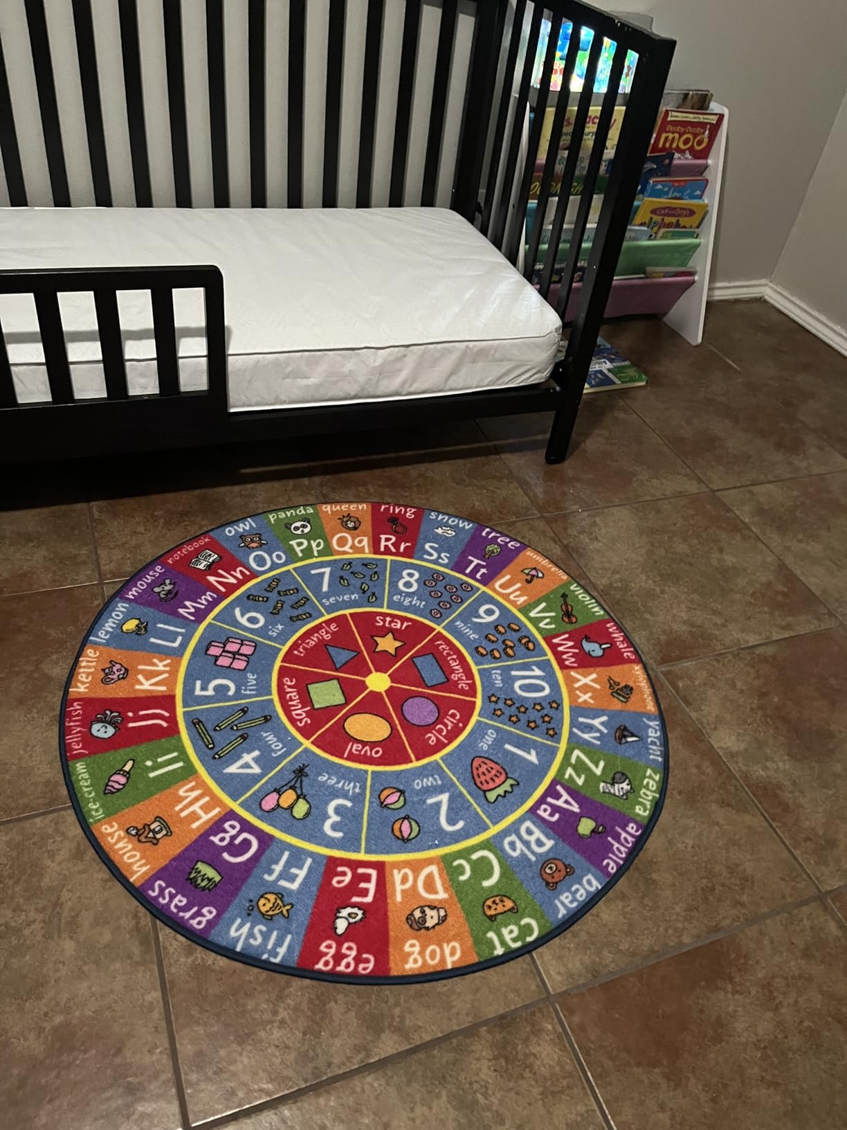 KC Cubs: Educational Rug: ABC Alphabet, Numbers & Shapes - 8x10' Playmat - Interactive Play, Activity Area Carpet, Bedroom-Classroom, Baby-Toddler-Kid customer photo 1