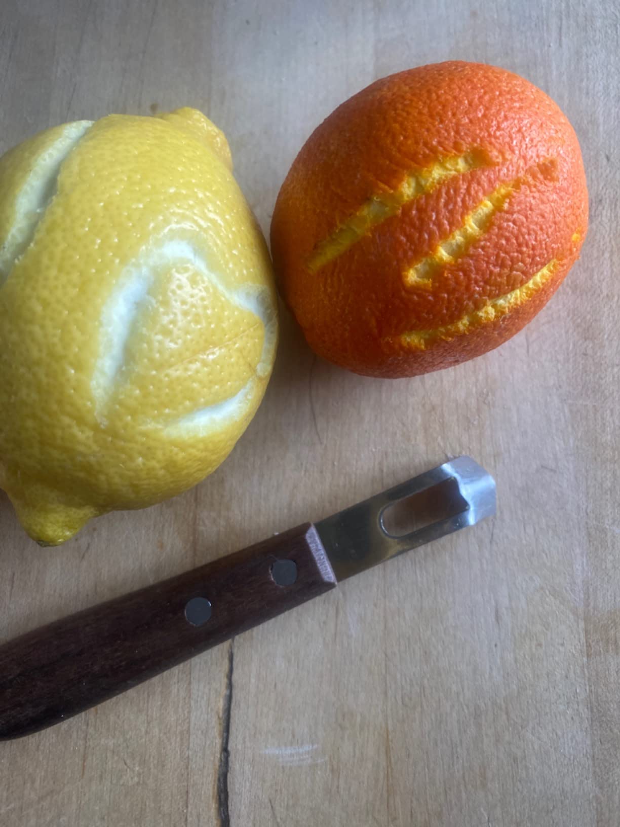 Viski Channel Knife, Citrus Zester and Orange Peeler Tool, Walnut Wood and Stainless Steel Bar Tool for Cocktail Garnishes, Perfect for Home Bars, Craft Cocktails and Bartender Gifts, Set of 1 customer photo 1