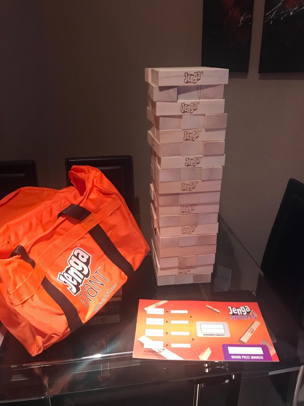 Jenga GIANT - Hardwood Blocks - Stacks to Over 5 feet - Officially Licensed - JS7 customer photo 1