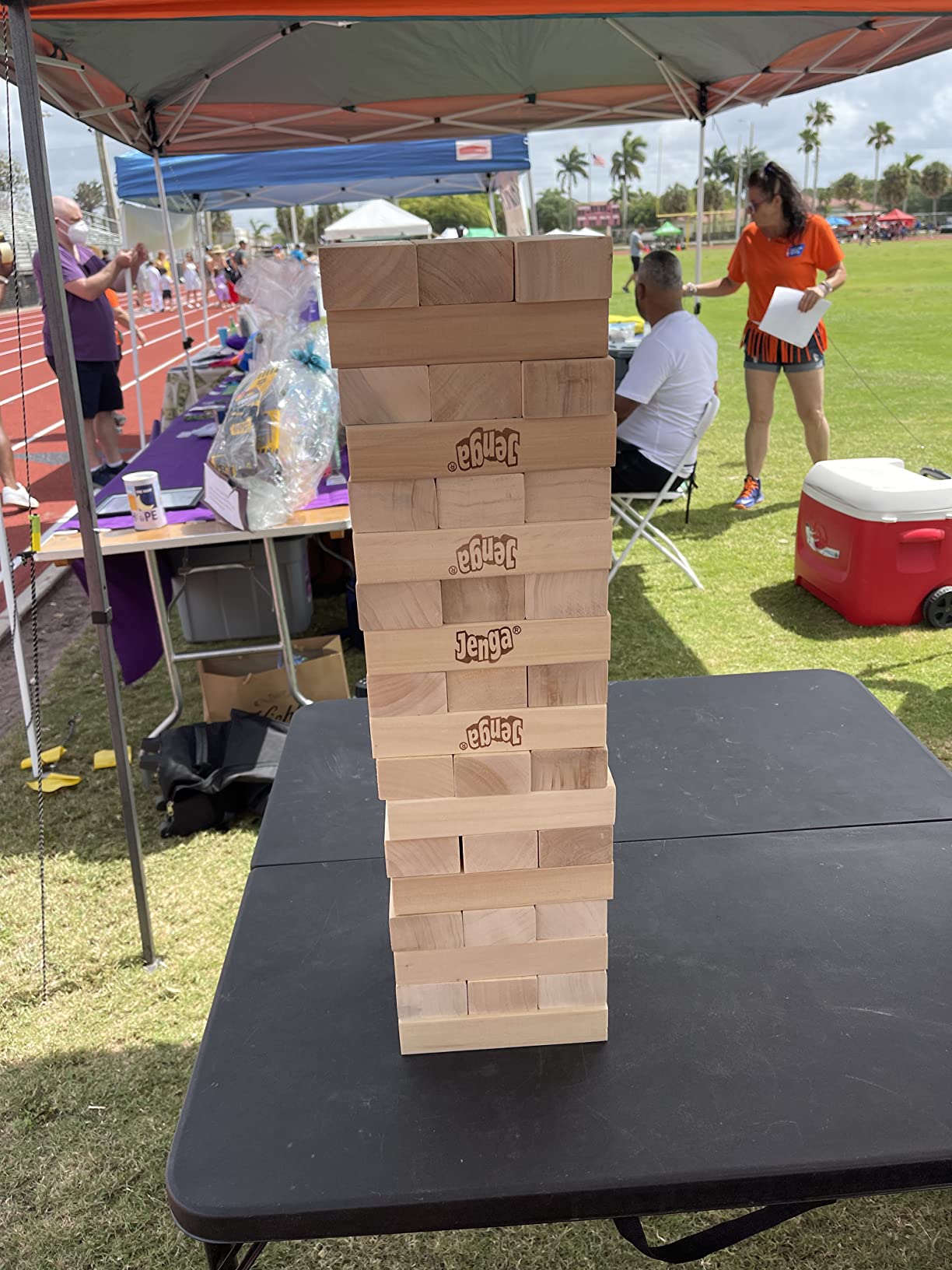 Jenga GIANT - Hardwood Blocks - Stacks to Over 5 feet - Officially Licensed - JS7 customer photo 2
