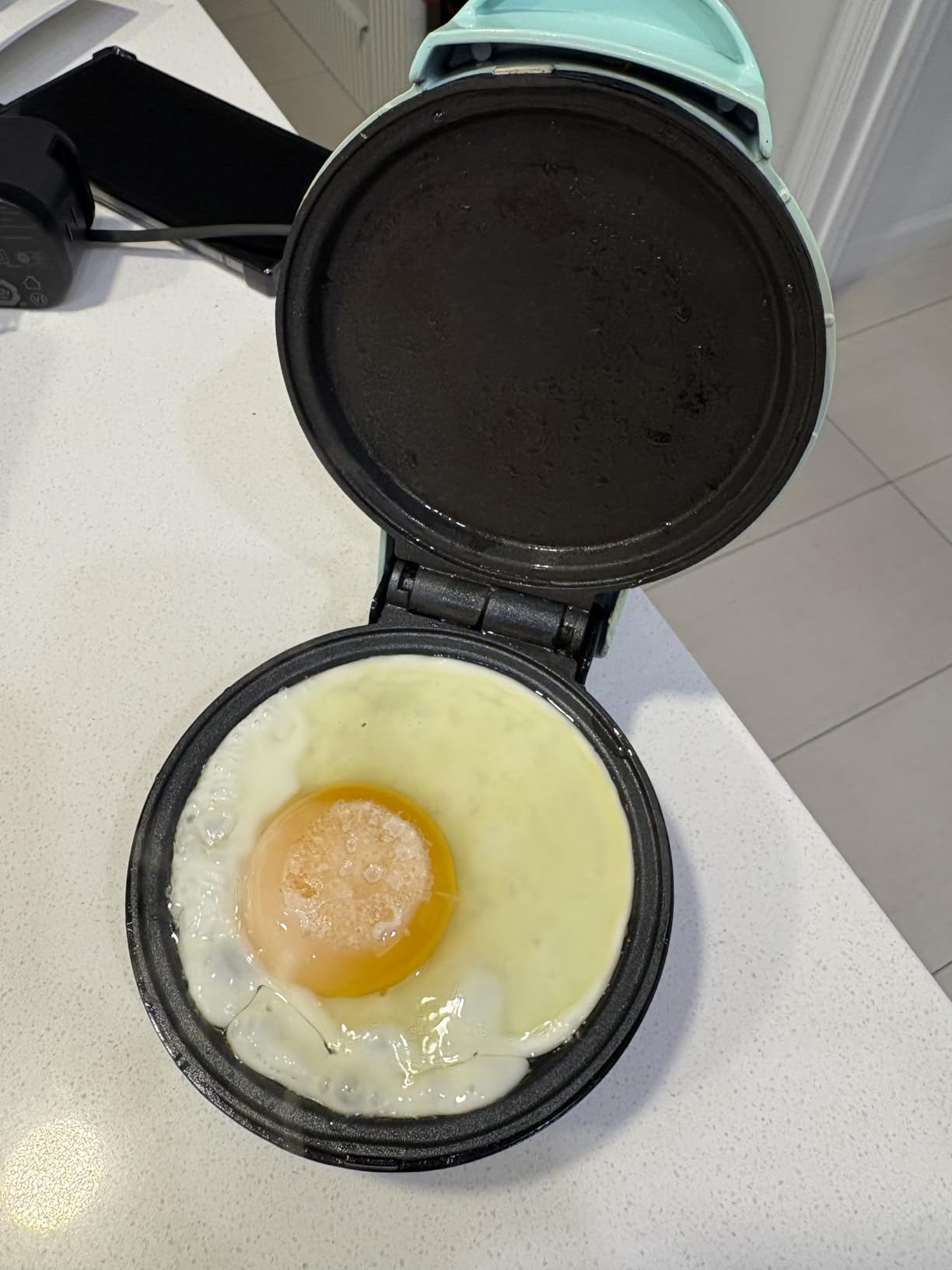 Dash Mini Maker Griddle, 4 Inch Nonstick Cooking Surface, Black | Compact Electric Mini Pancake Maker, Single Serve Eggs, Hash Browns & Breakfast Sandwiches customer photo 2