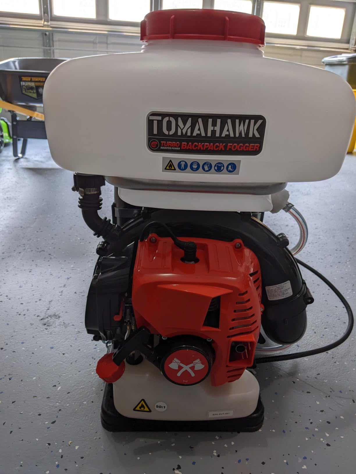 Tomahawk Power 3HP Backpack Mosquito Fogger Leaf Blower 3.7 Gallon Tank Garden Sprayer (Turbo Fogger) customer photo 2