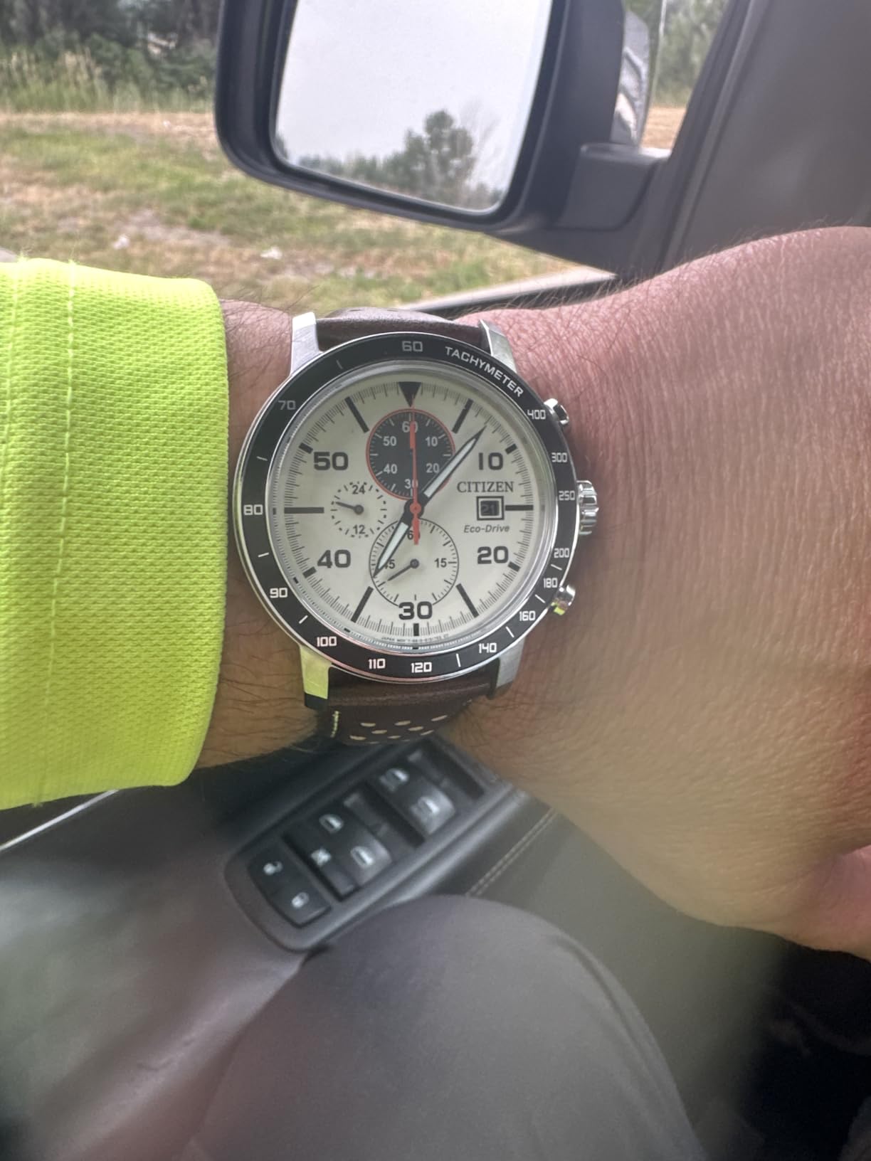 Citizen Men's Eco-Drive Weekender Brycen Chronograph Watch in Stainless Steel customer photo 2