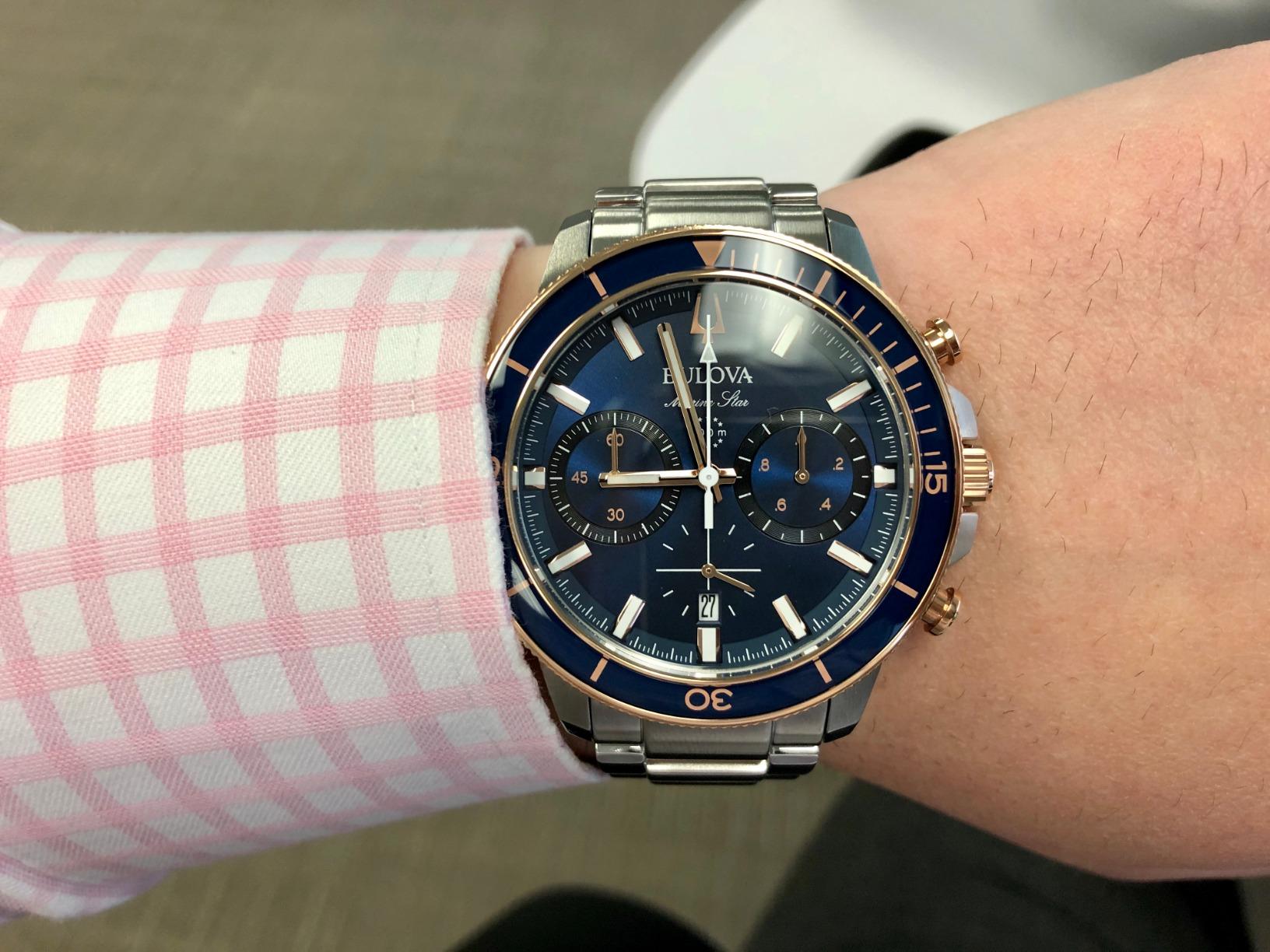 Bulova Men's Marine Star Series C Two-Tone Stainless Steel 6-Hand Chronograph Quartz Watch customer photo 1