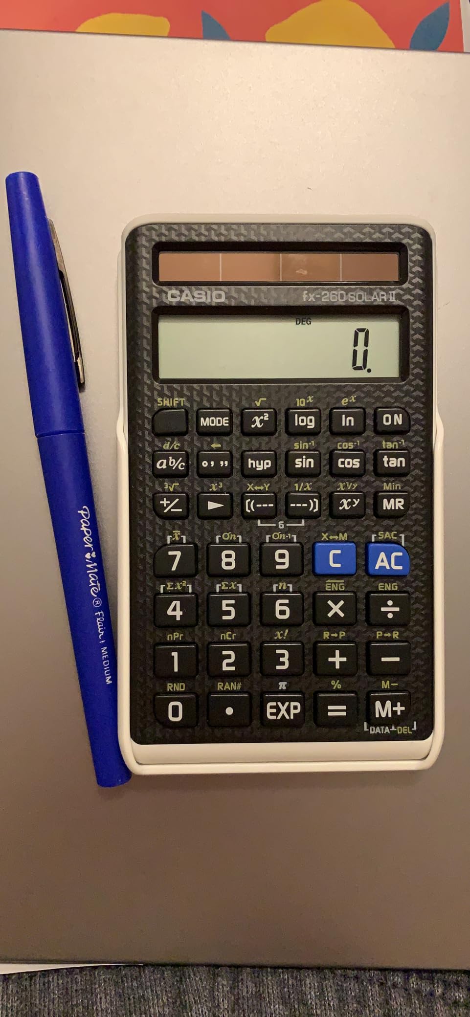 Casio fx-260 Solar II Scientific Calculator, 10-Digit Display | Fraction & trig functions, solar powered; ideal for middle/high school algebra & trig customer photo 1