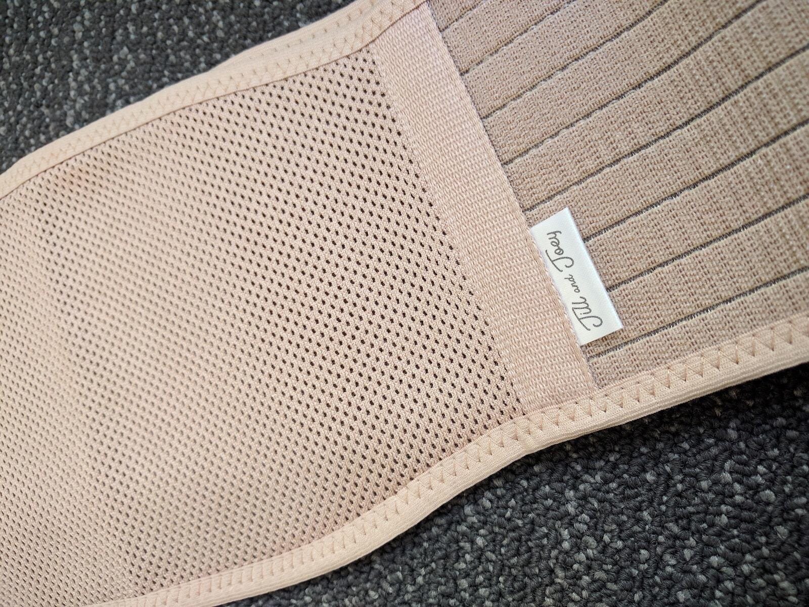 Jill & Joey Maternity Belt - Belly Band for Pregnant Women - Back Brace & Belly Support - Pregnancy Must-Have - Back Pain Relief (Beige, Medium) customer photo 2