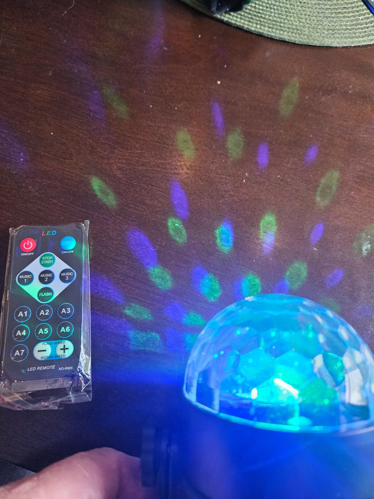 Luditek 2-Pack Sound Activated Party Lights with Remote, Disco Ball Strobe | DJ Strobe Light for Home Room Dance Party Supplies customer photo 1