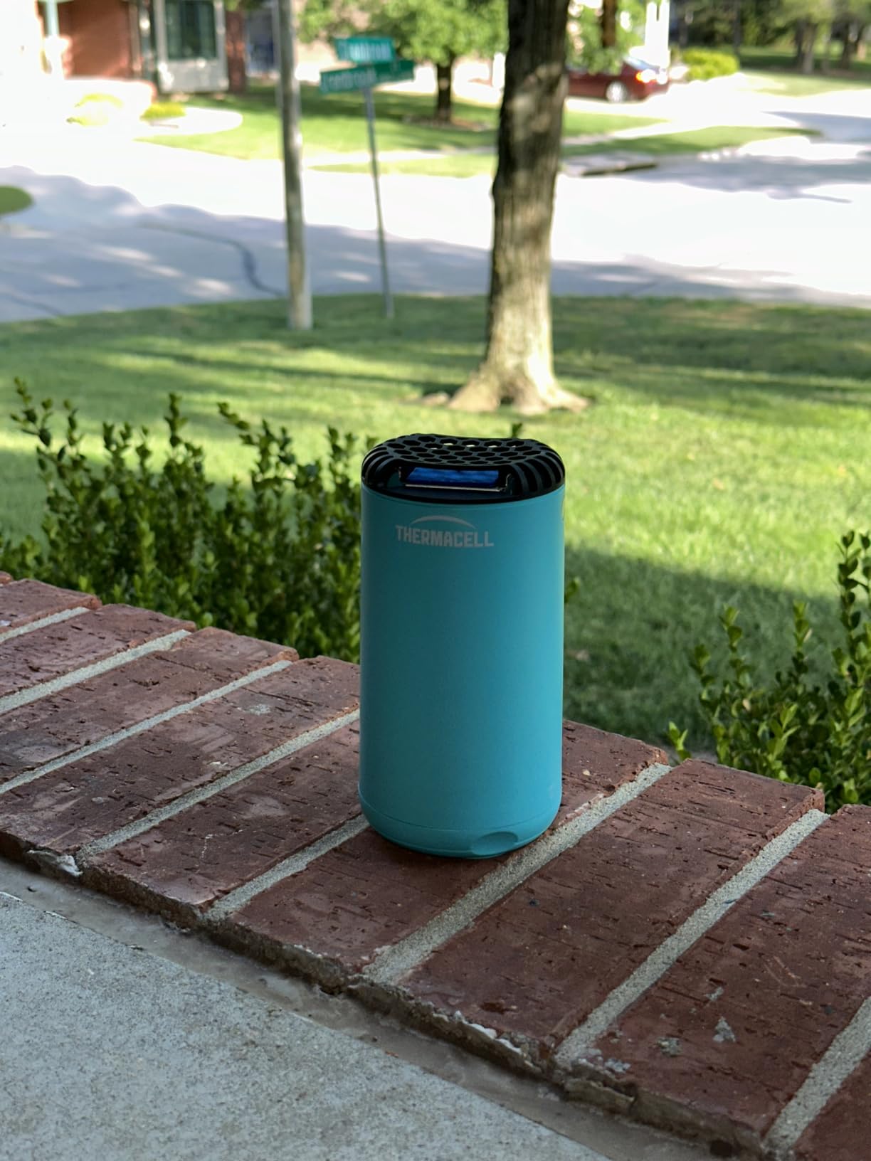 Thermacell Fuel-ZoneGuard Base Patio Shield Mosquito Repeller, Glacial Blue | 15-FT Zone; Scientifically Proven Outdoor Protection; 12Hr Refill; Bug Spray Alternative; Fuel Powered; Scent Free; DEET-Free customer photo 2