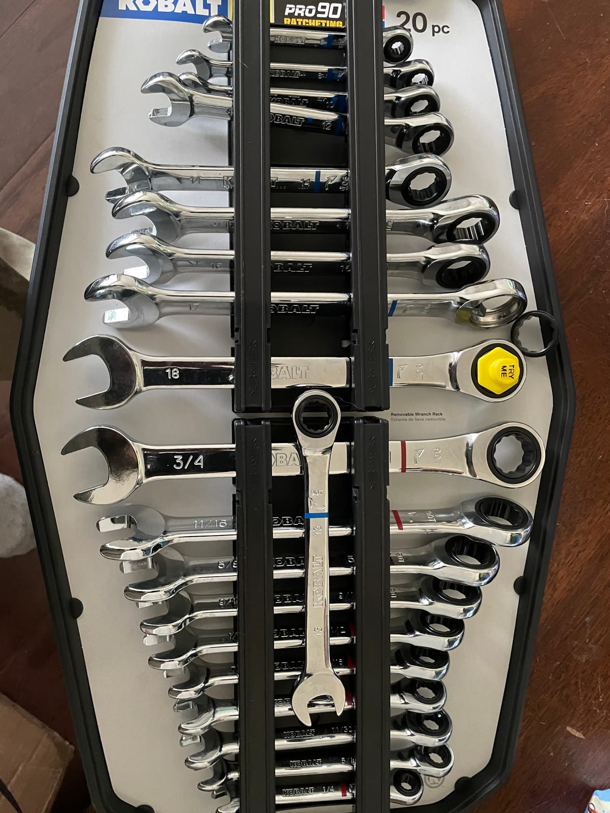 Kobalt 20-Piece Standard (SAE) and Metric Combination Ratchet Wrench Set customer photo 1