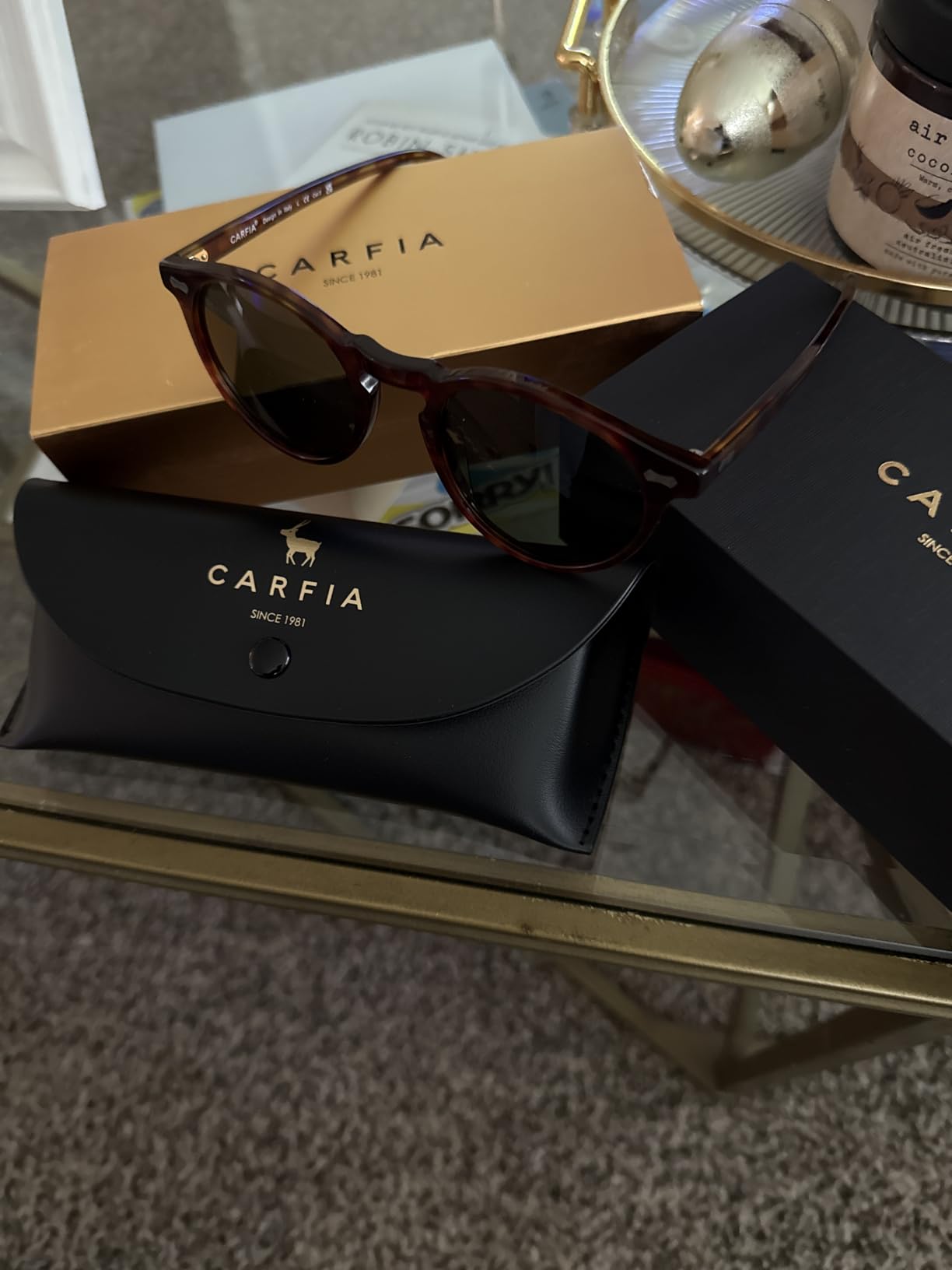 CARFIA Retro Polarized Sunglasses for Men UV400 Protection CA5288 customer photo 2